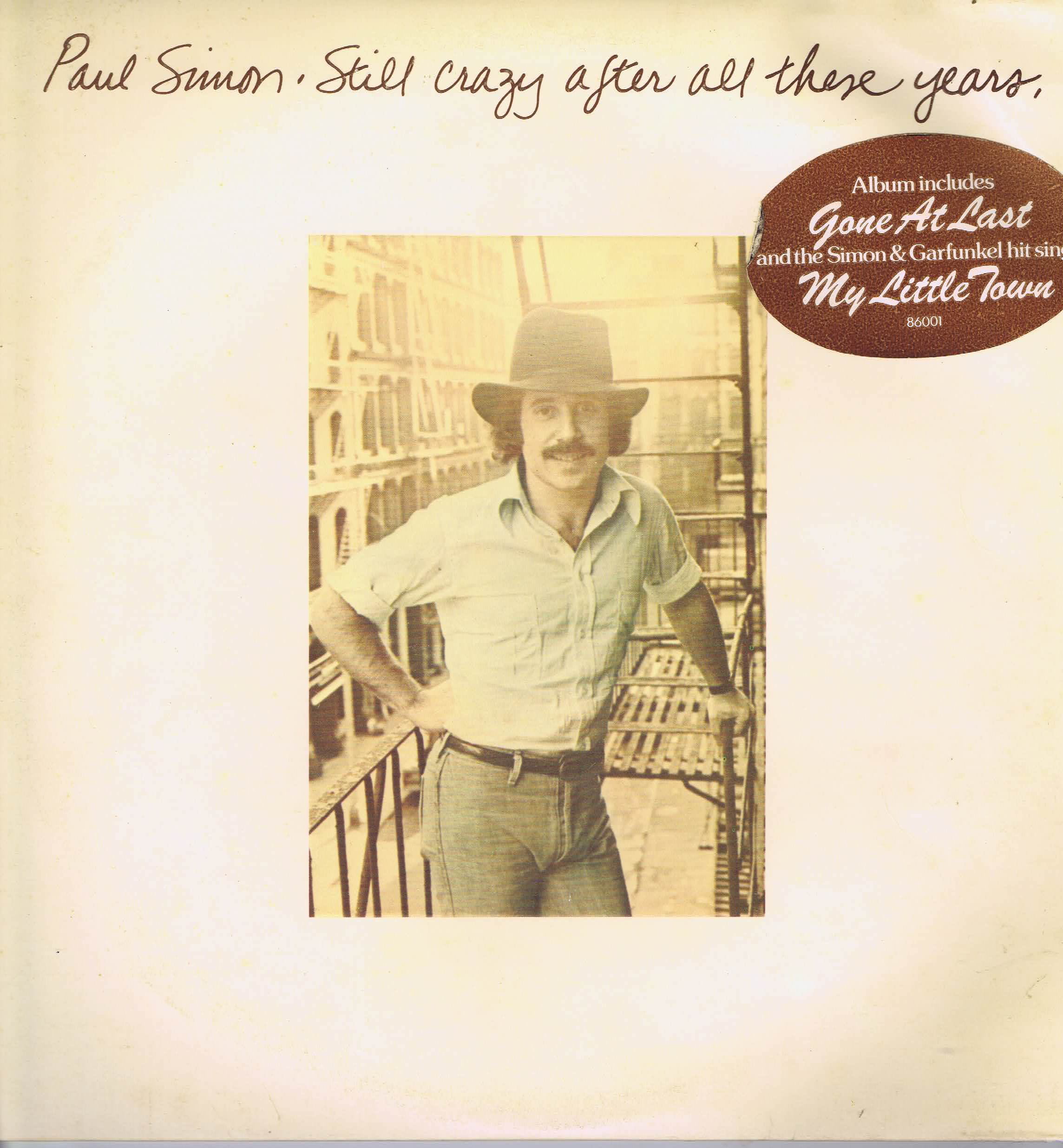 Paul Simon – Still Crazy After All These Years - 86001 - LP Vinyl Record