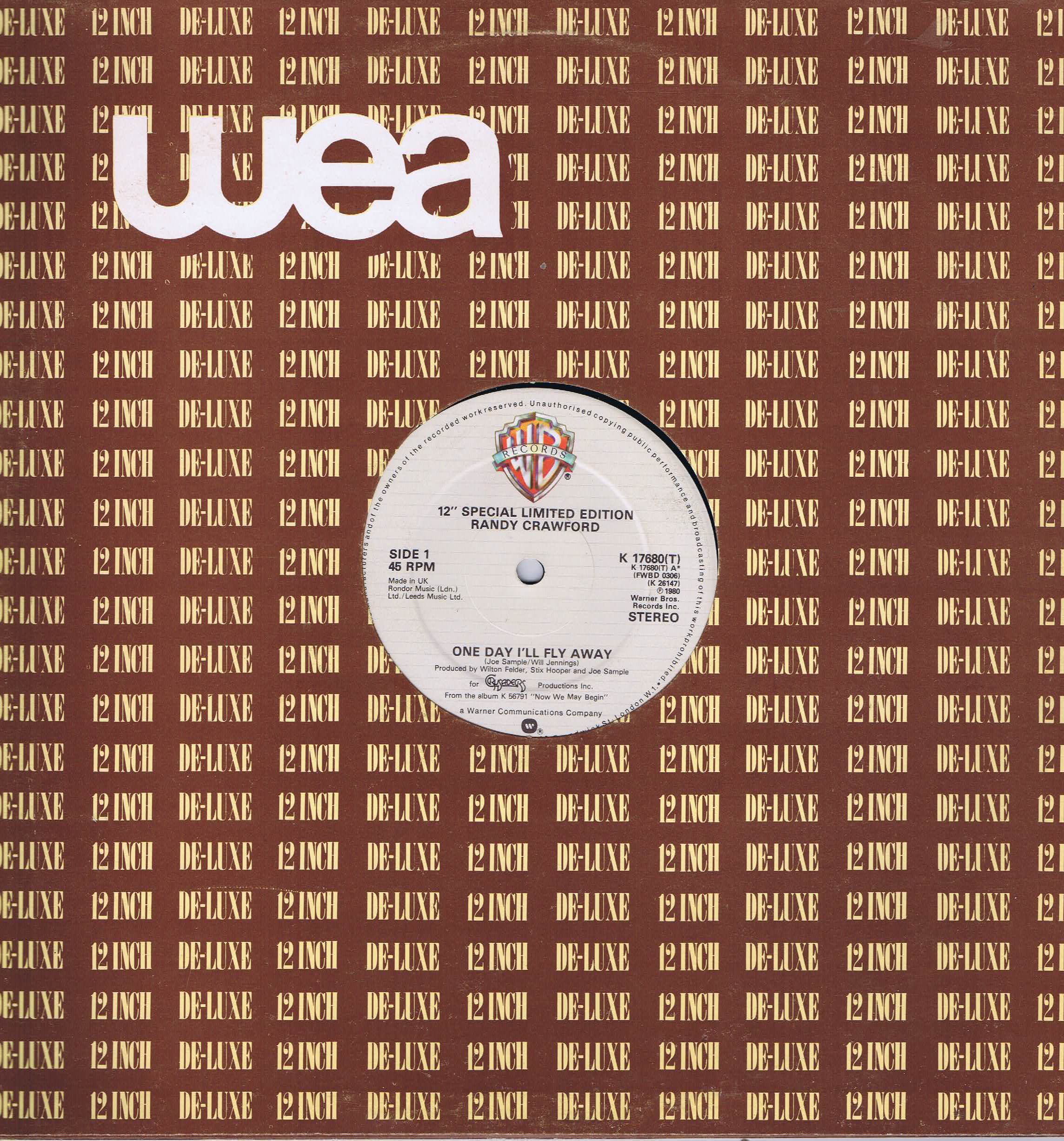 Randy Crawford - One Day I'll Fly Away - K 17680(T) - 12-inch Record