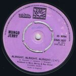 Mungo Jerry – Alright, Alright, Alright - DNS. 1037 - 7-inch Vinyl Record