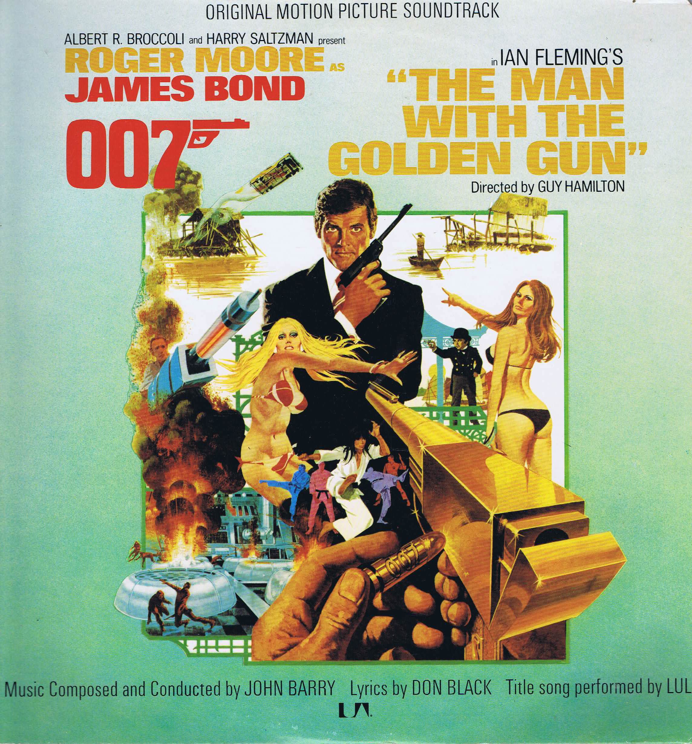 John Barry ‎– The Man With The Golden Gun (James Bond Soundtrack) - LP Vinyl Record