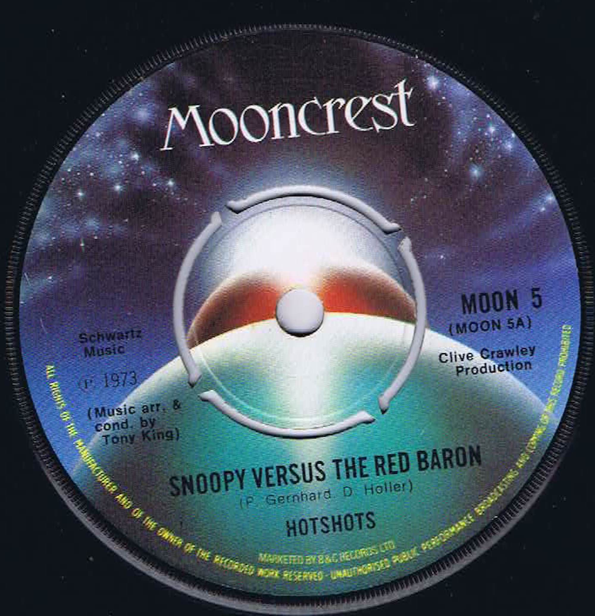Hotshots – Snoopy Versus The Red Baron - MOON 5 - 7-inch Vinyl Record