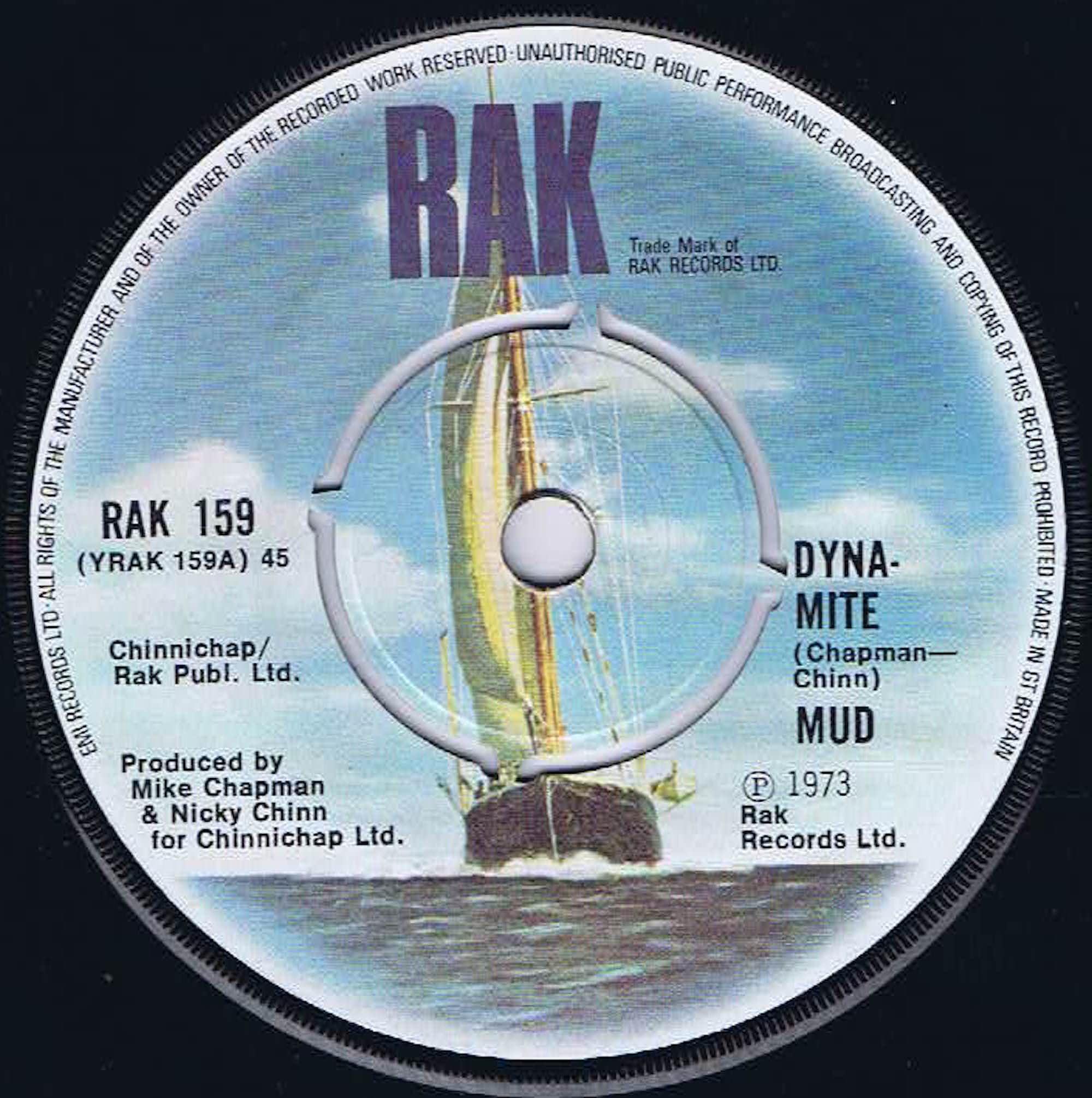 Mud – Dyna-Mite - RAK 159 - 7-inch Vinyl Record