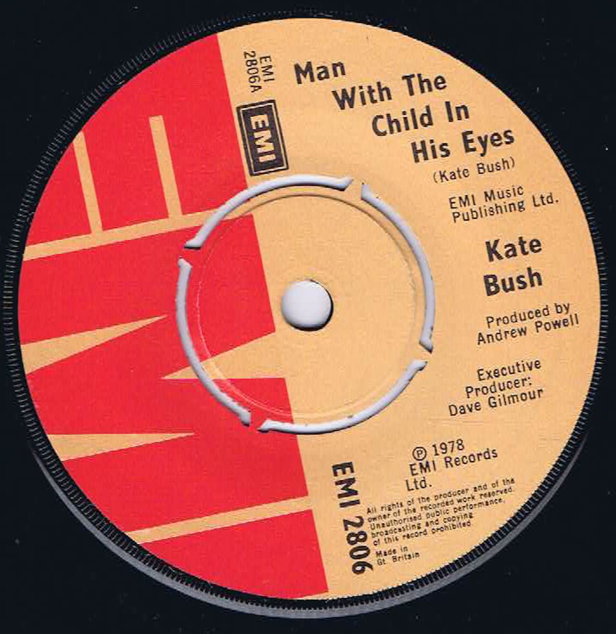 Kate Bush - Man With The Child In His Eyes - EMI 2806 – 7-inch Vinyl Record