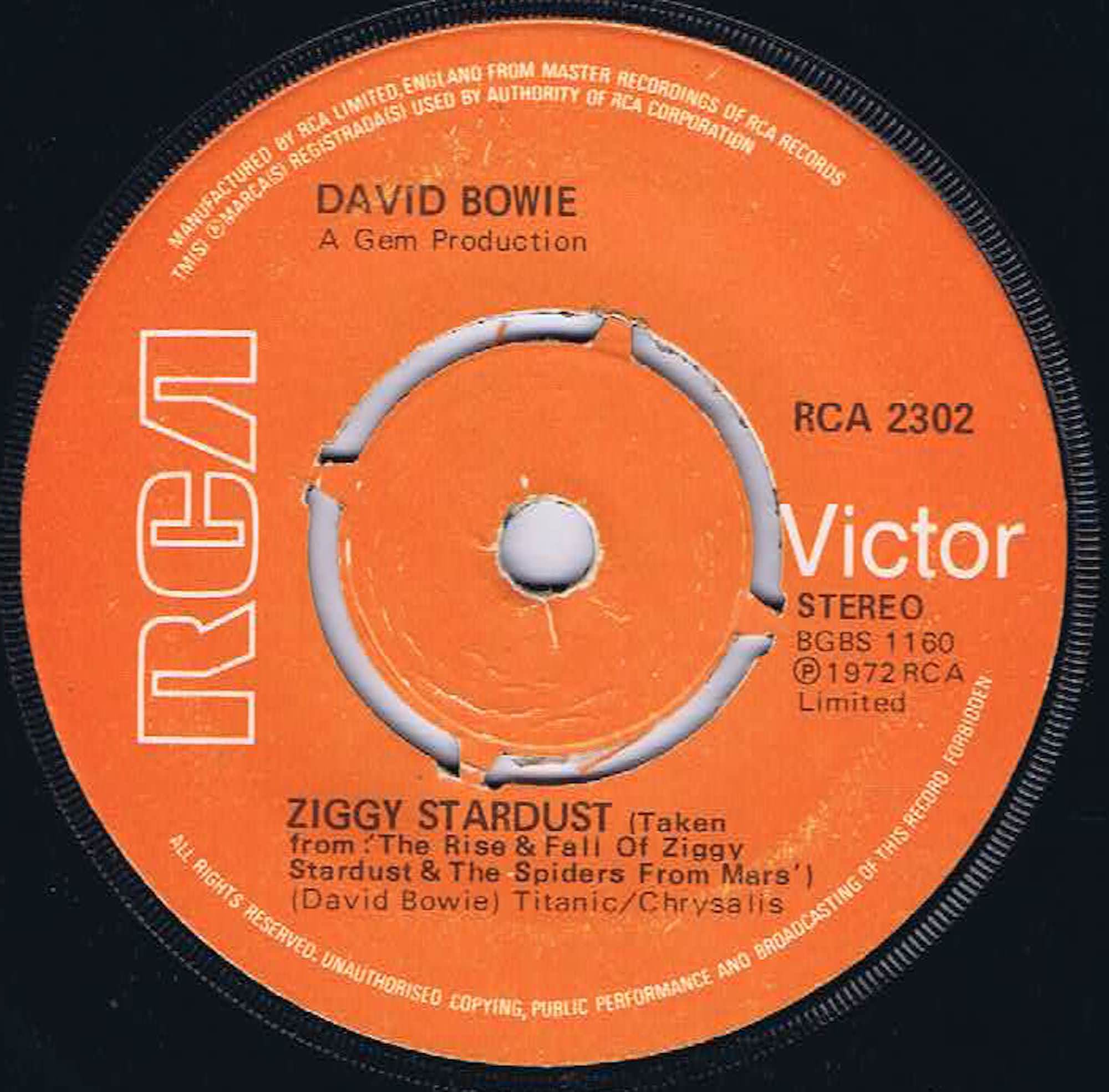 David Bowie – The Jean Genie – RCA 2302 - 7-inch Vinyl Record