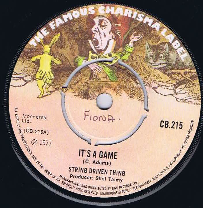 String Driven Thing - It's A Game - CB.215 7-inch Record
