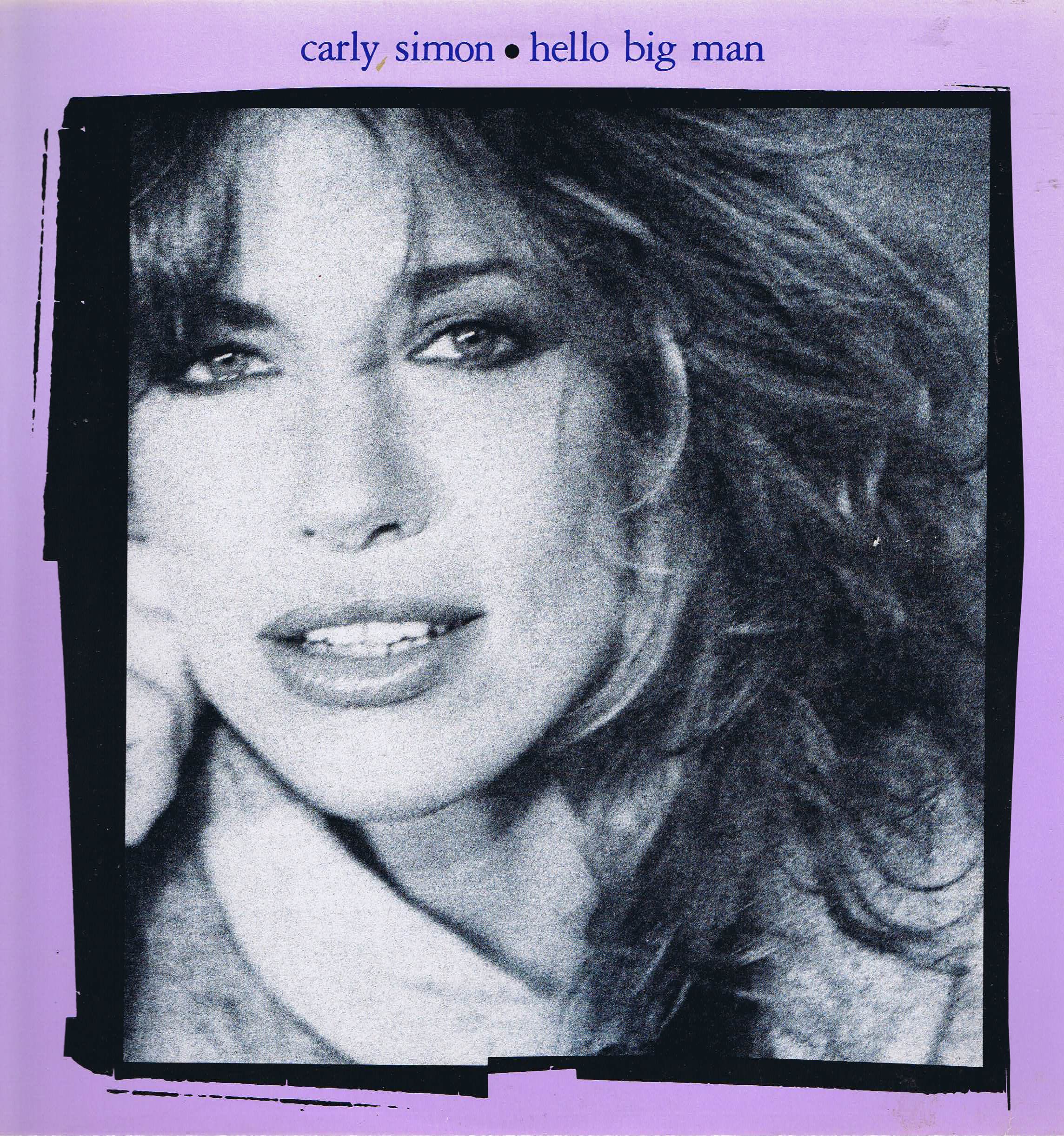 Carly Simon - Hello Big Man - 92-3886-1 - LP Vinyl Record