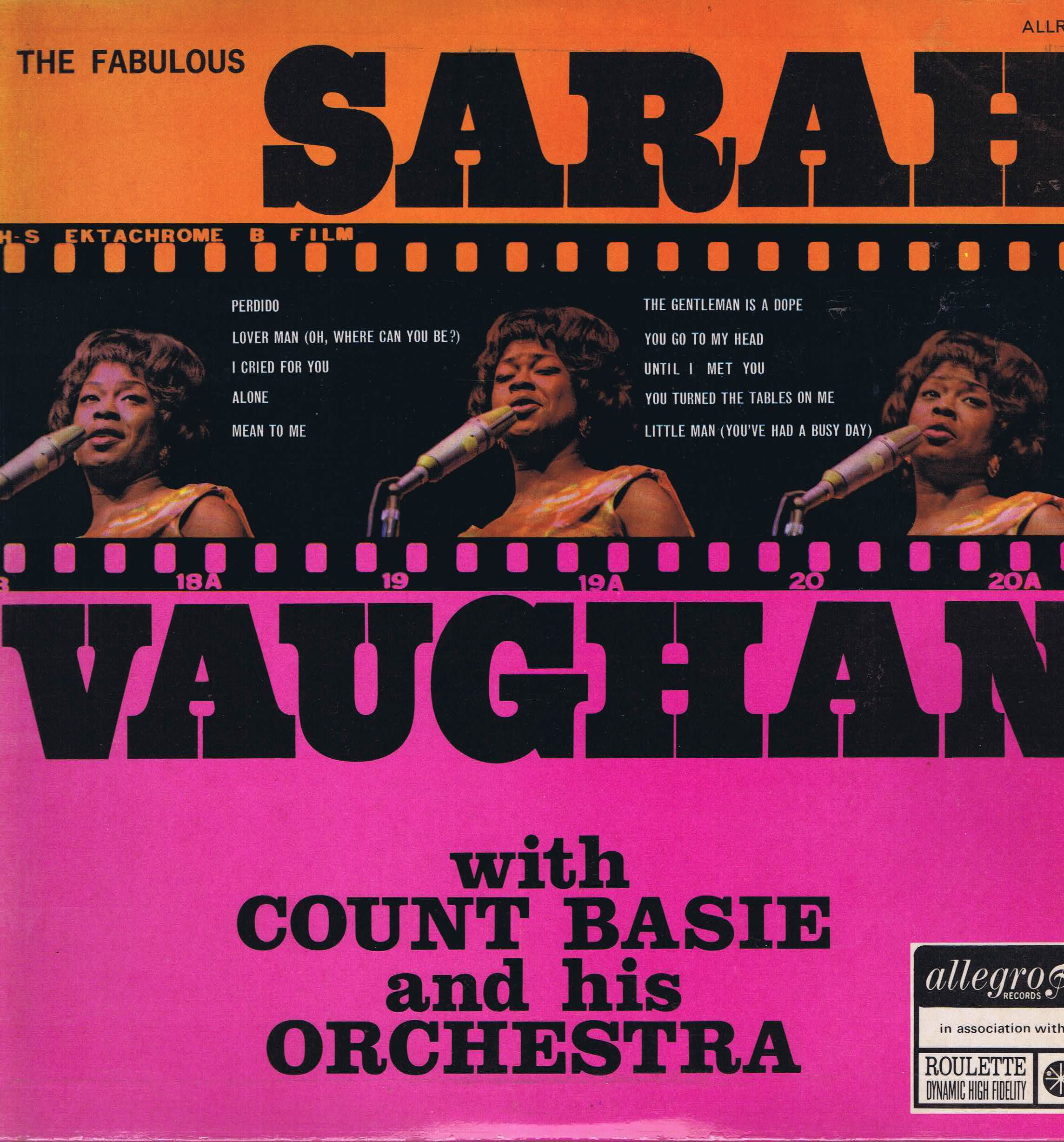 The Fabulous Sarah Vaughan With Count Basie And His Orchestra - ALLR 812