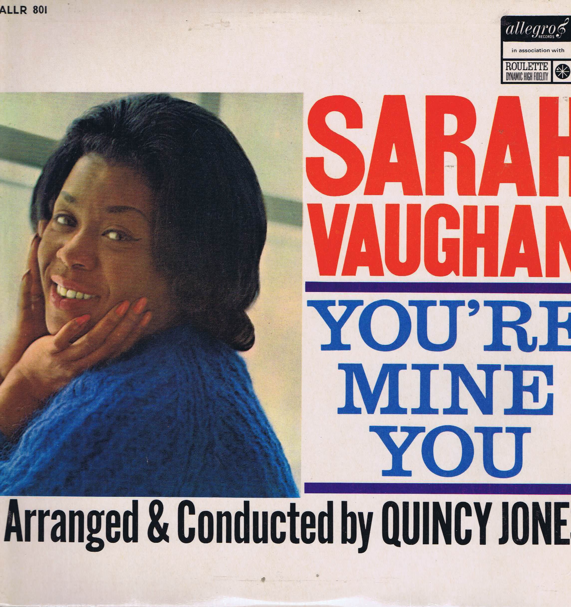 Sarah Vaughan / Quincy Jones - You're Mine You - ALLR 801 - LP Vinyl Record