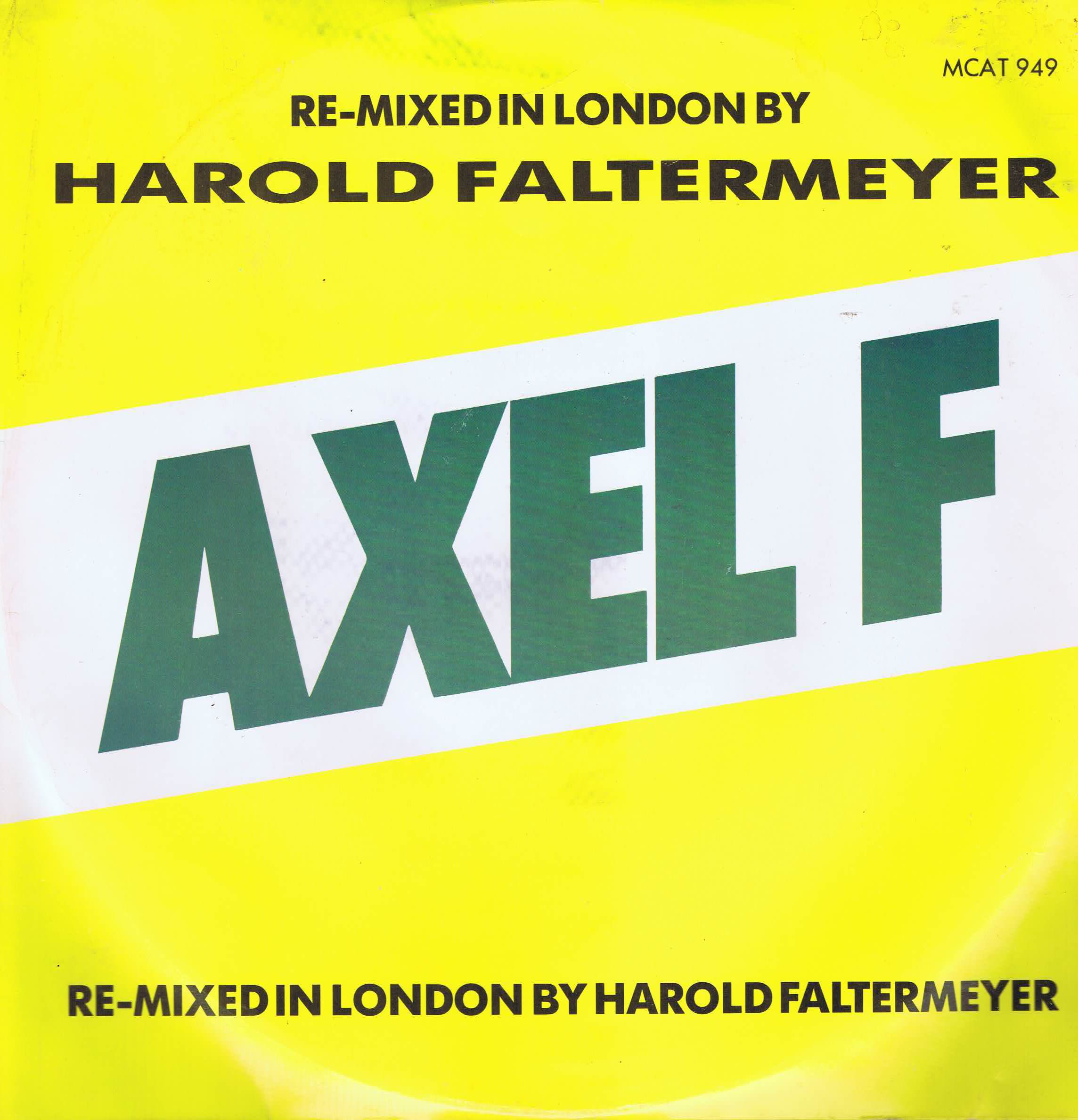 Harold Faltermeyer - Axel F - MCAT 949 – 12-inch Vinyl Record