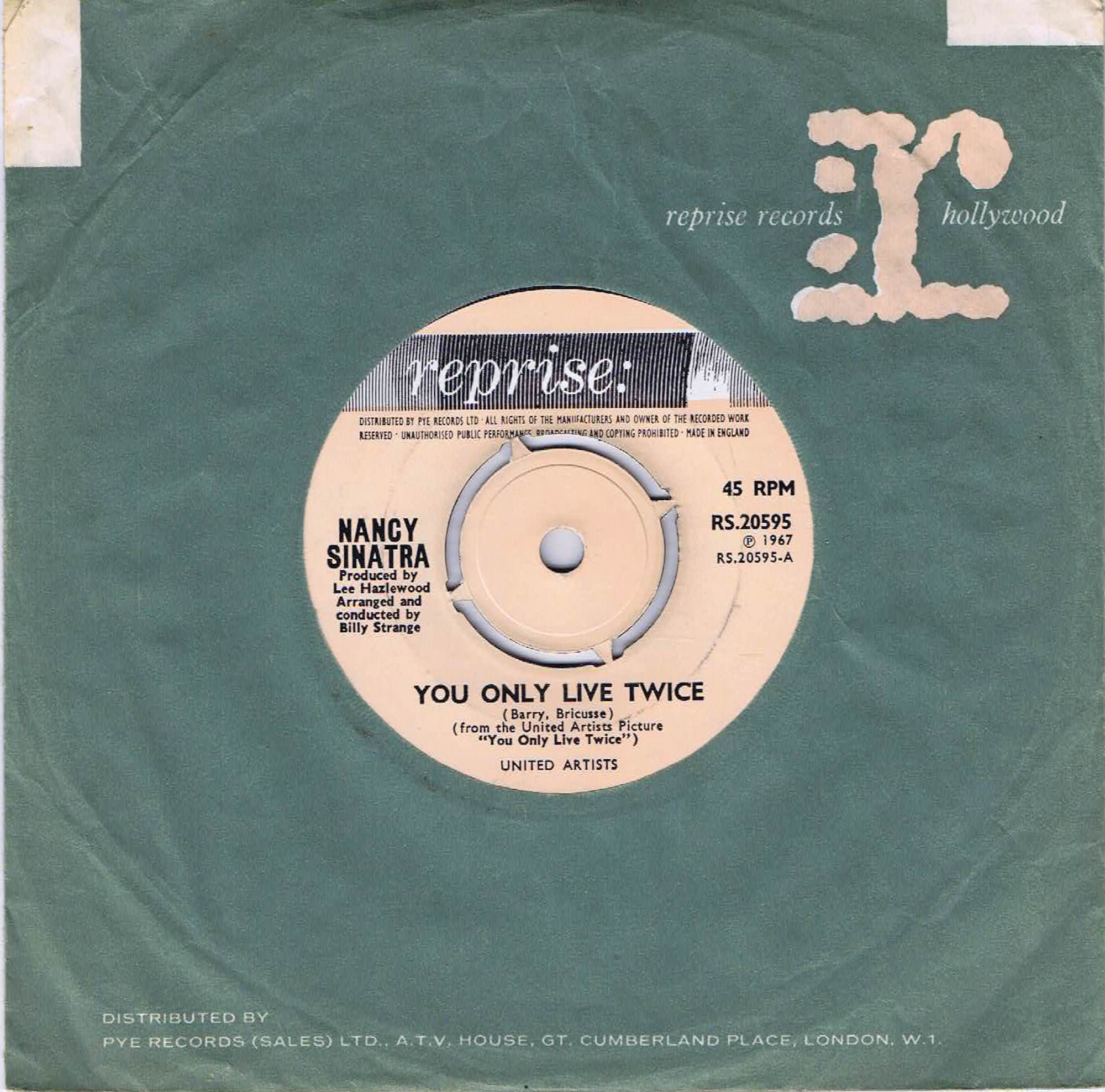 Nancy Sinatra - You Only Live Twice - RS.20595 - 7-inch Vinyl Record