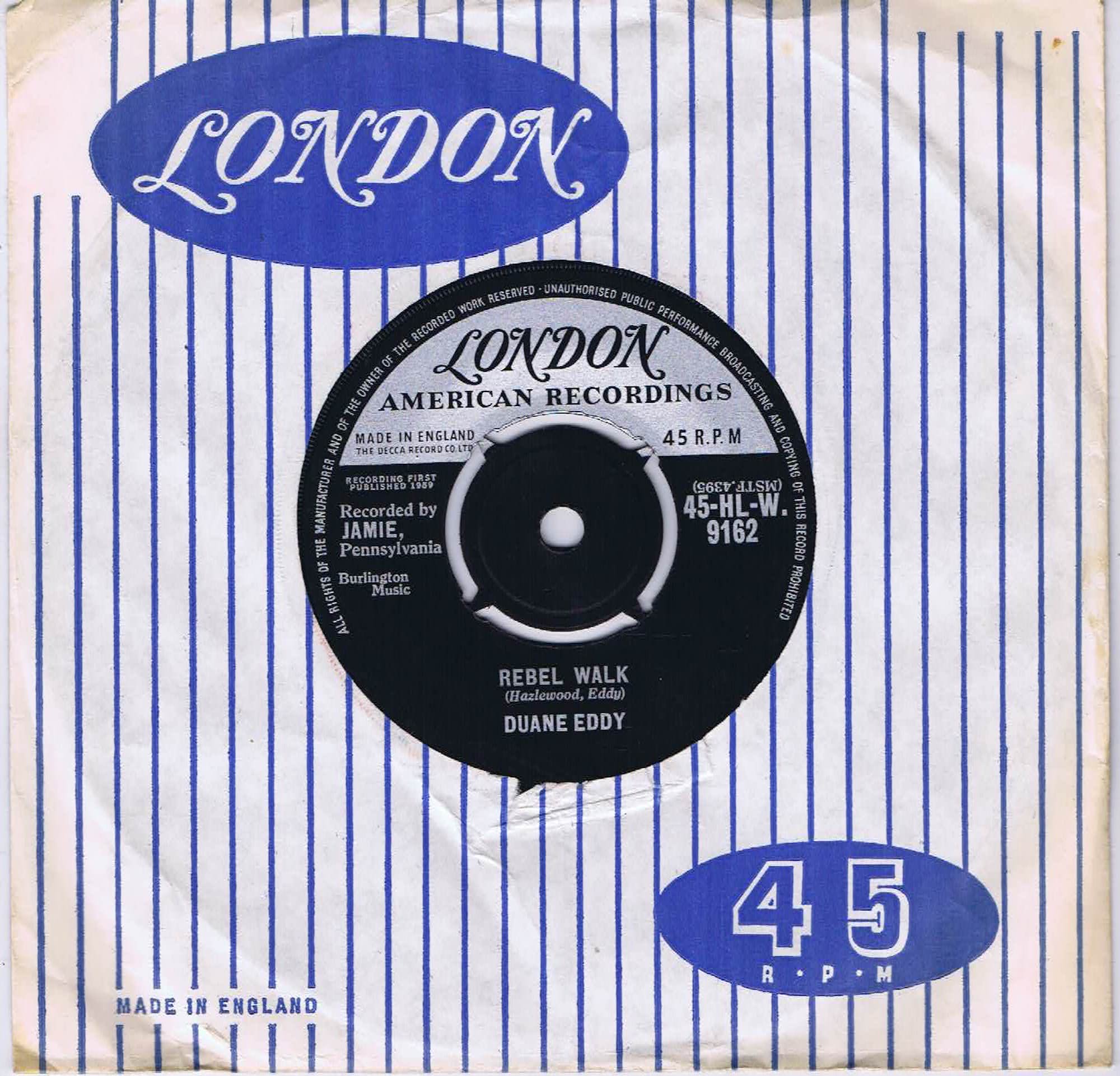 Duane Eddy – Because They're Young - 45-HL-W.9162 - 7-inch Vinyl Record