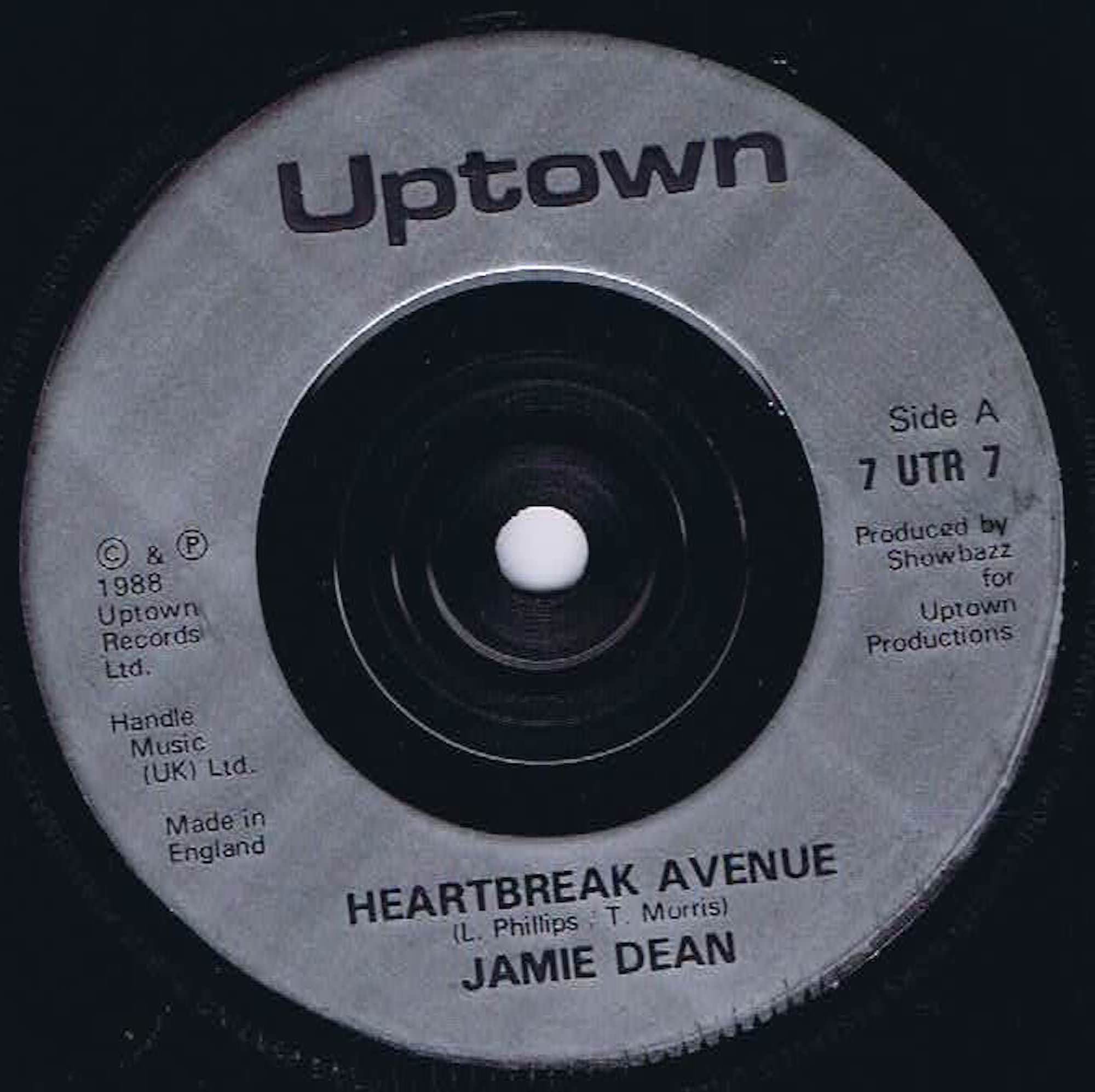 Jamie Dean – Heartbreak Avenue - 7 UTR 7 - 7-inch Vinyl Record