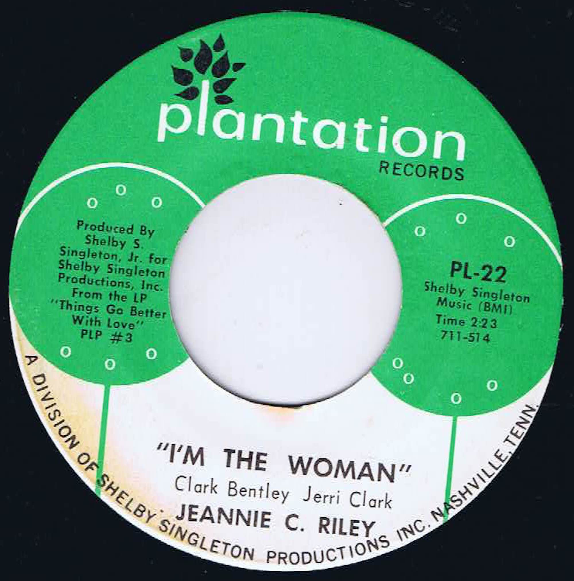 Jeannie C. Riley – The Rib / I'm The Woman - PL-22 - 7-inch Vinyl Record