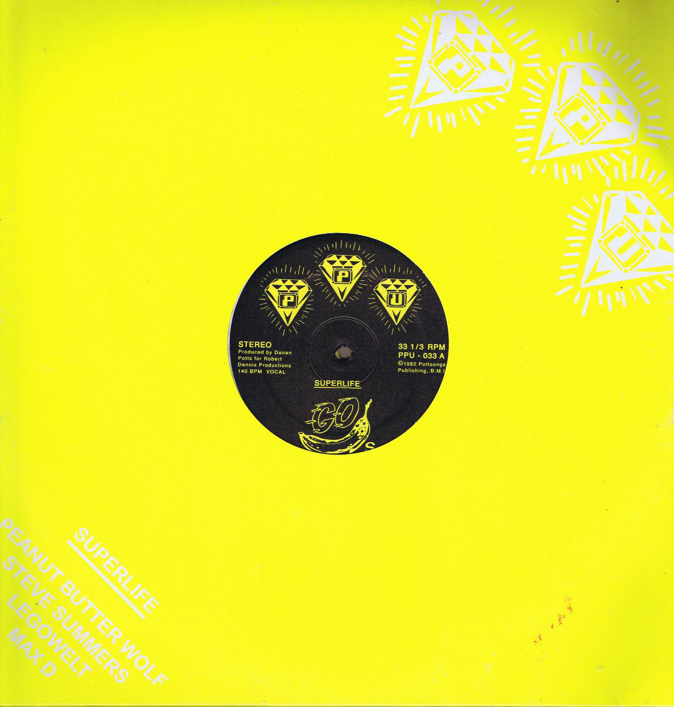 Superlife – Go Bananas - PPU-033 - 2 x 12-inch Vinyl Record