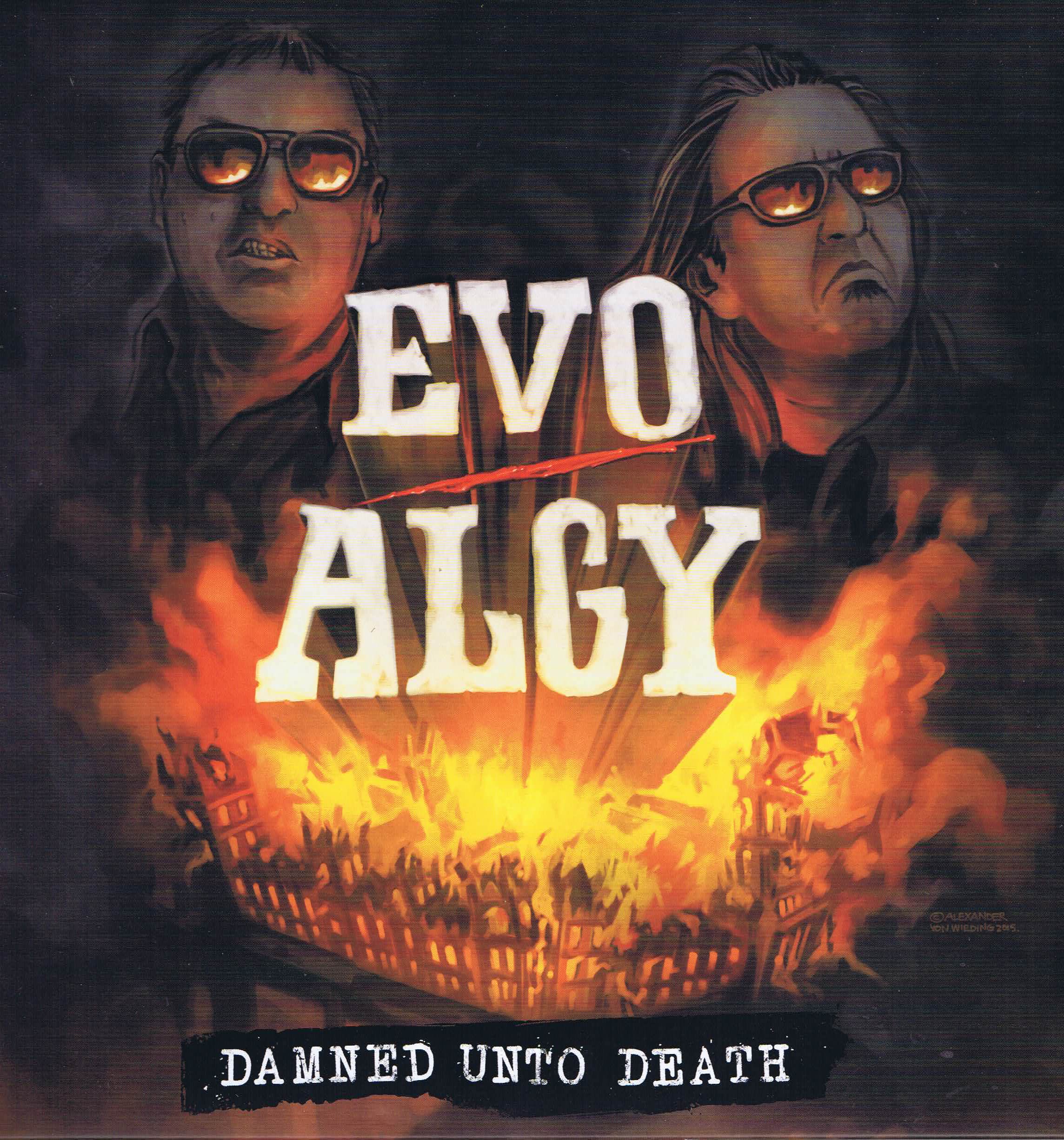 Evo / Algy – Damned Unto Death - HRR 441 12-inch Vinyl Record
