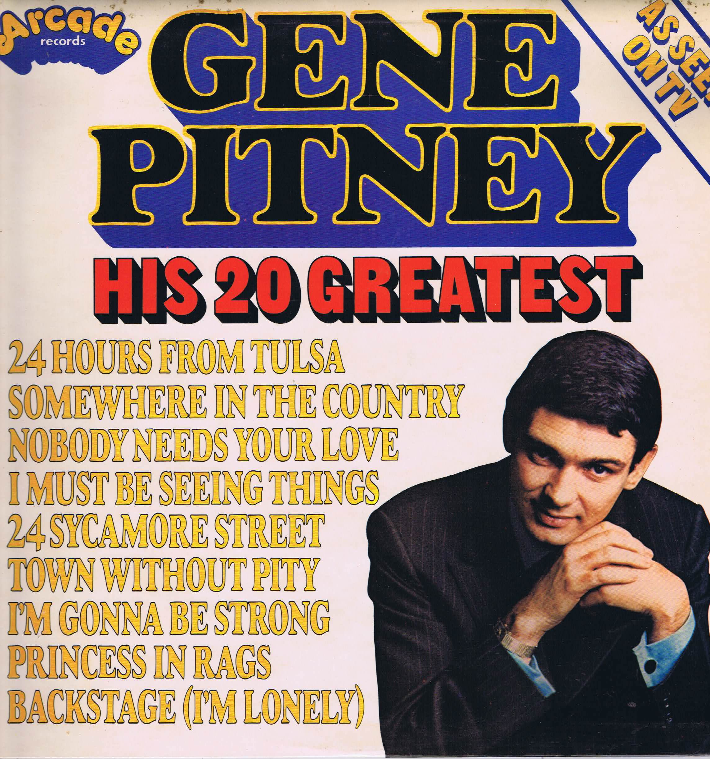Gene Pitney - His 20 Greatest - ADE P 22 – LP Vinyl Record
