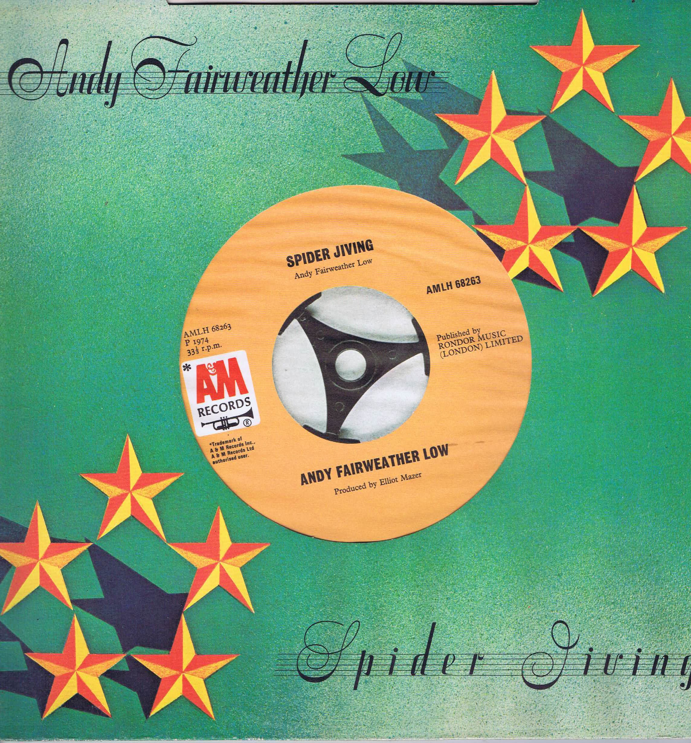 Andy Fairweather Low - Spider Jiving - AMLH 68263 - LP Vinyl Record