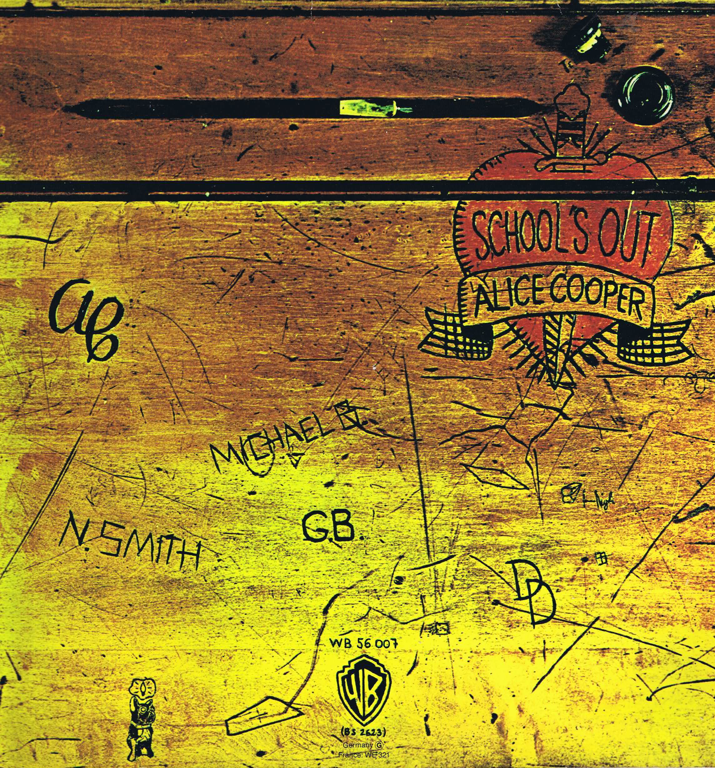 Alice Cooper – Schools Out – WB 56 007 – LP Vinyl Record