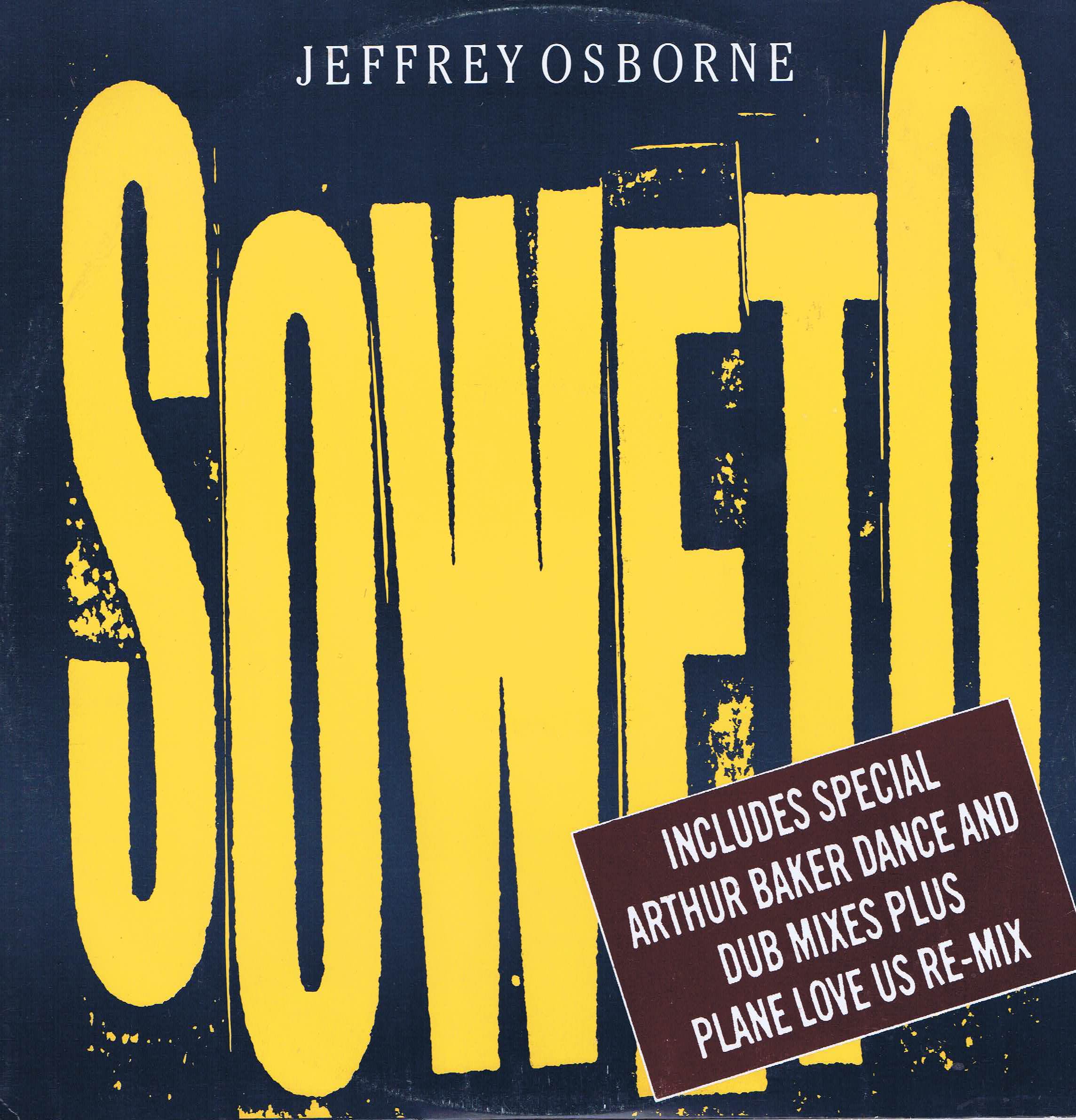 Jeffrey Osborne ‎– Soweto - AMY 334 - 12-inch Vinyl Record