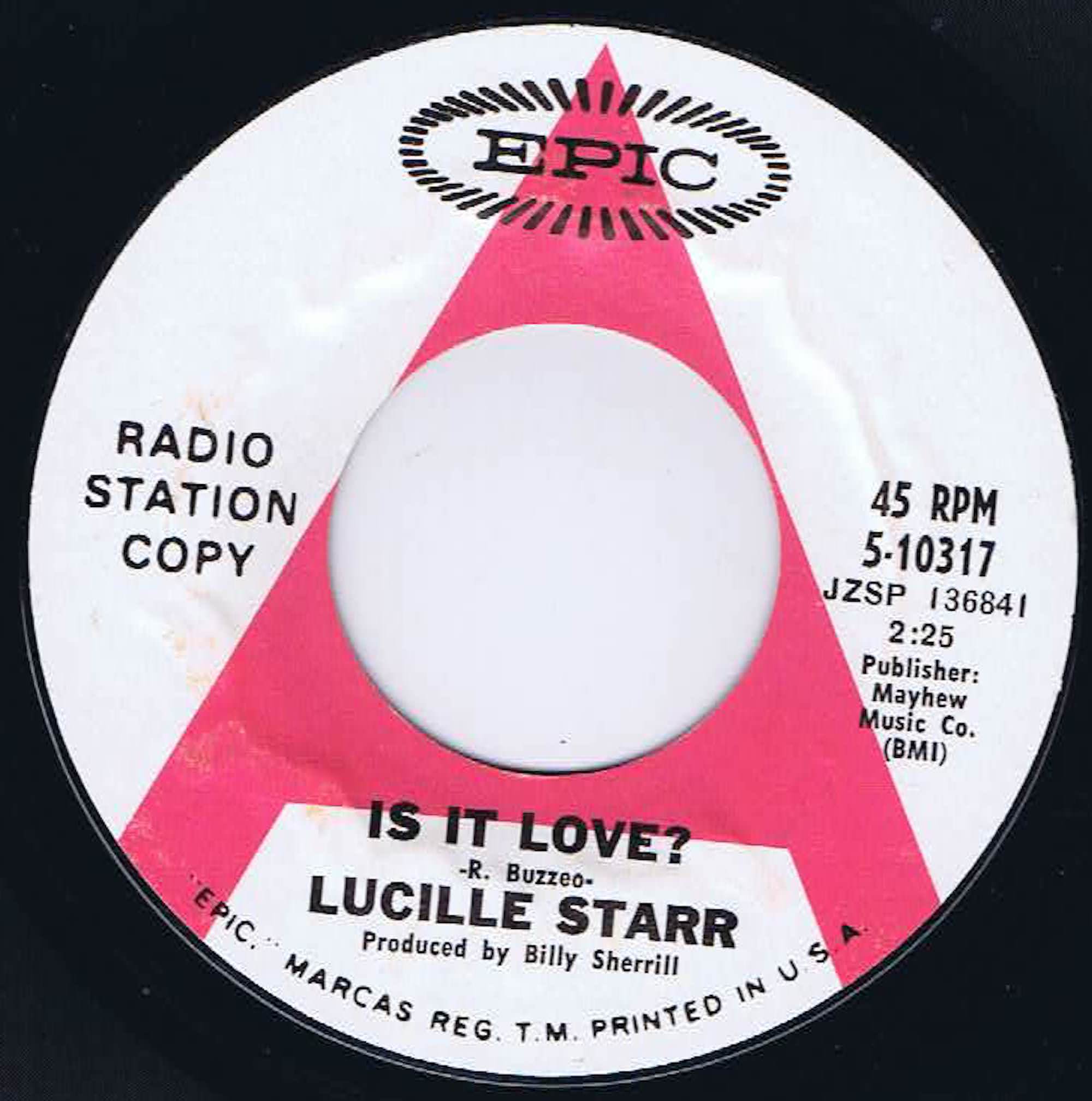 Lucille Starr – Is It Love? - 5-10317 - Promo - 7-inch Vinyl Record
