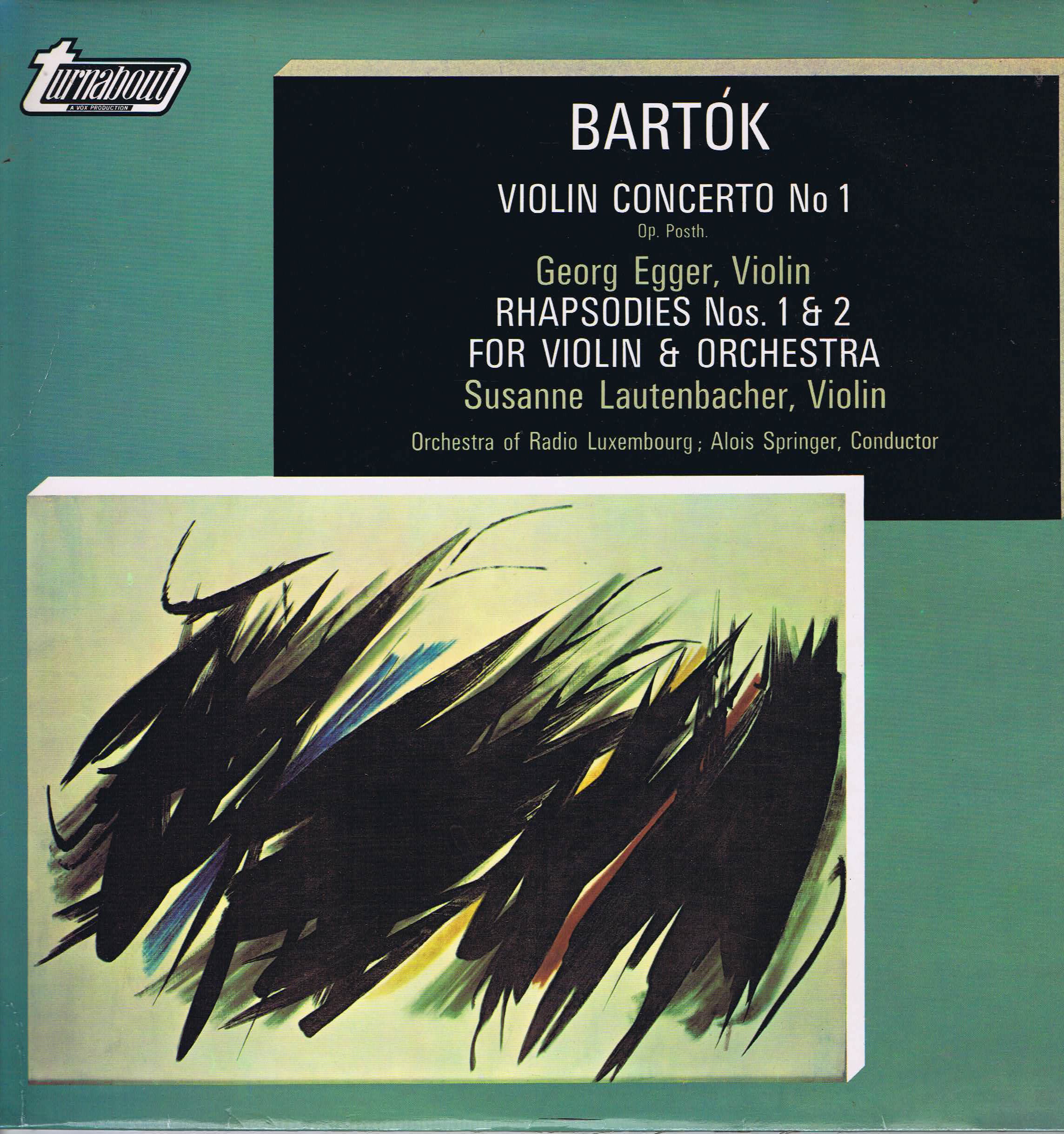 TV 34484S - Bartok - Violin Concerto / Rhapsodie 1 & 2 - LP Vinyl Record