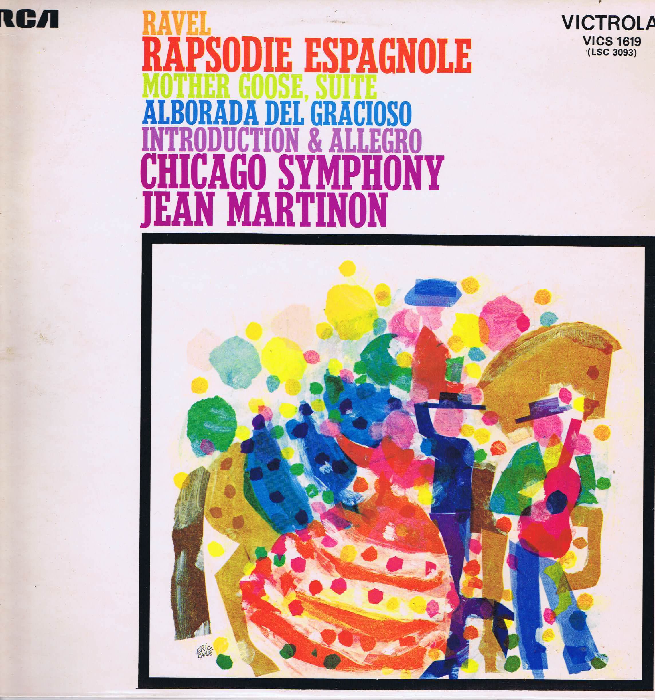 Victrola VICS 1619 - Ravel - Rapsodie Espagnole - Jean Martinon - LP Vinyl Record