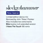 Peter Gabriel – Sledgehammer - (Limited Edition) PGS 113 – 12-Inch Vinyl Record