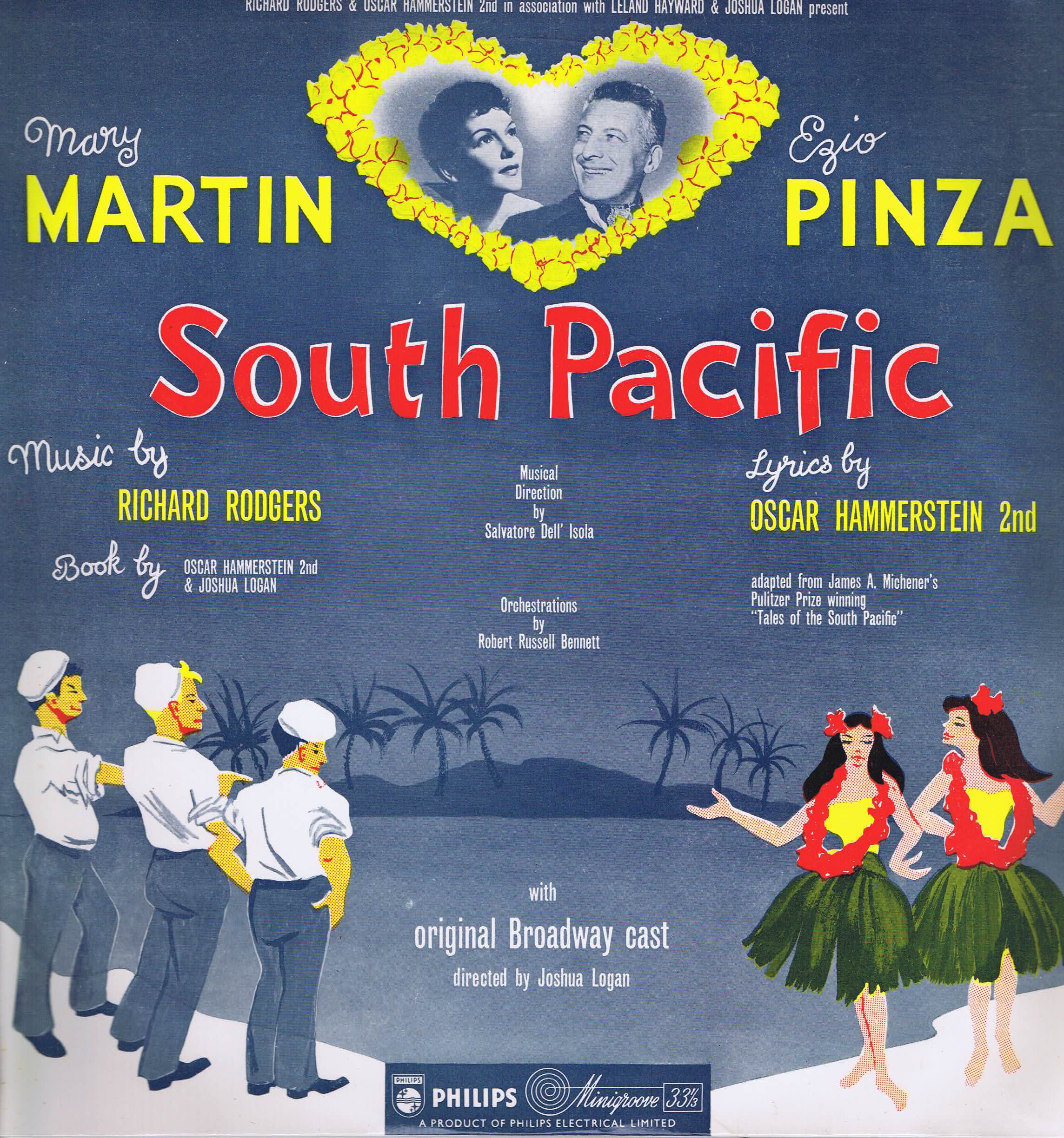 South Pacific - Mary Martin & Ezio Pinza - Philips BBL 7157 LP