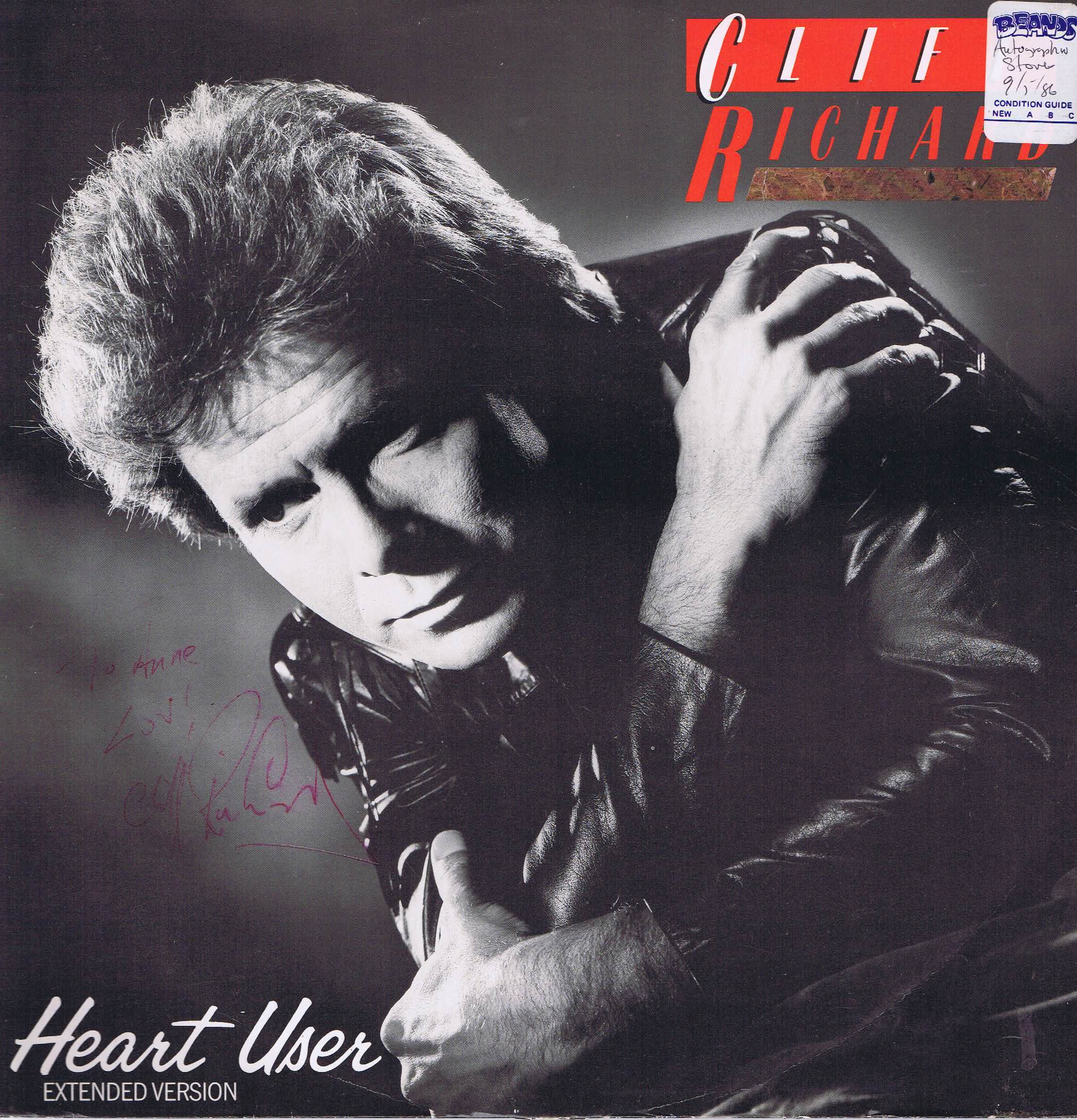 Cliff Richard - Heart User - 12 RICH 2 – Signed Promo #cliffrichard