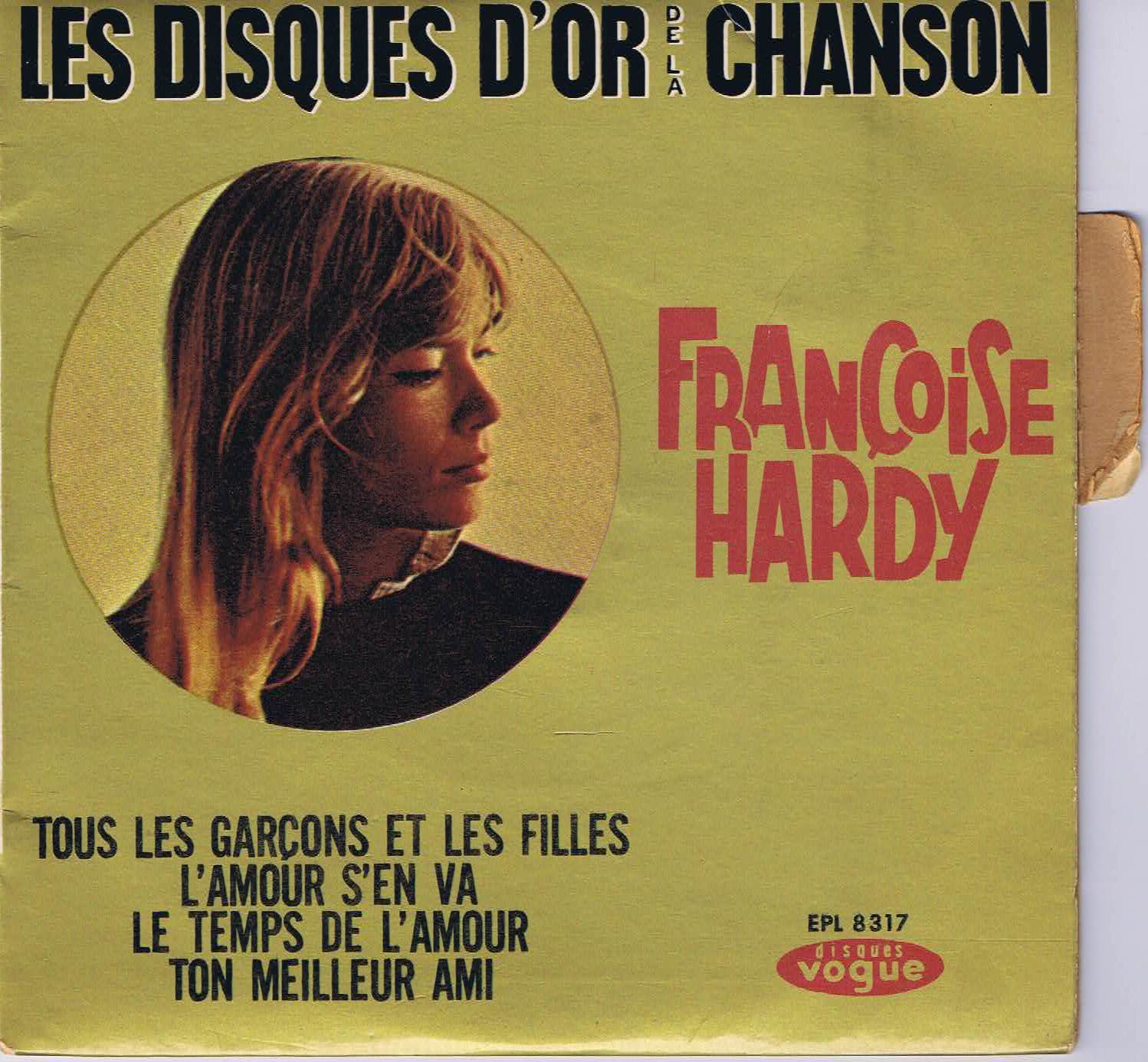 Françoise Hardy ‎– Les Disques D'Or De La Chanson - EPL 8317