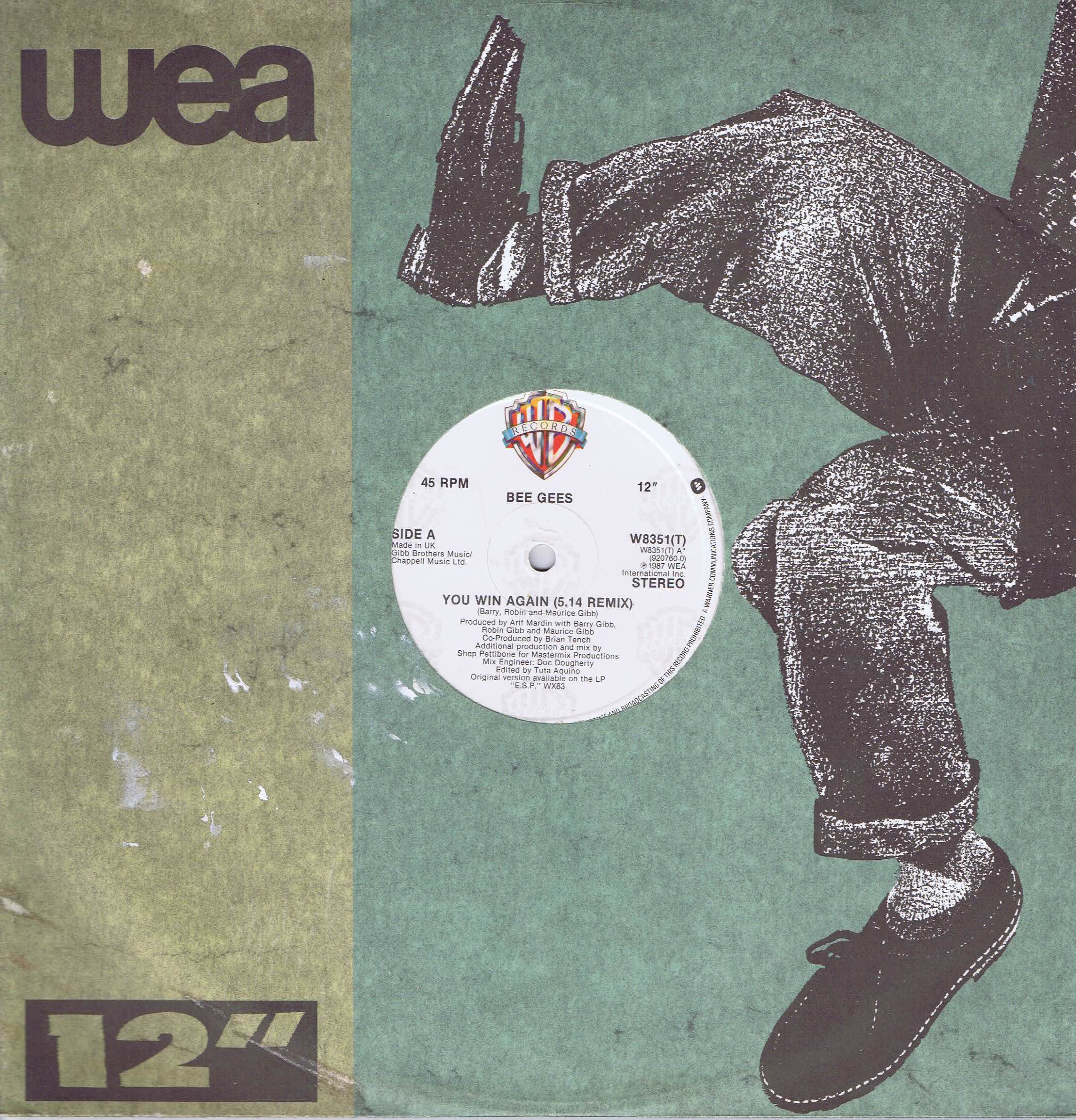Bee Gees - You Win Again (5.14 Remix) - 12-inch Record