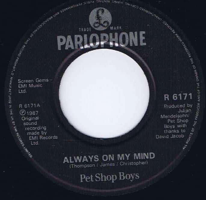 Pet Shop - Always On My Mind - R6171 - 7-inch Record
