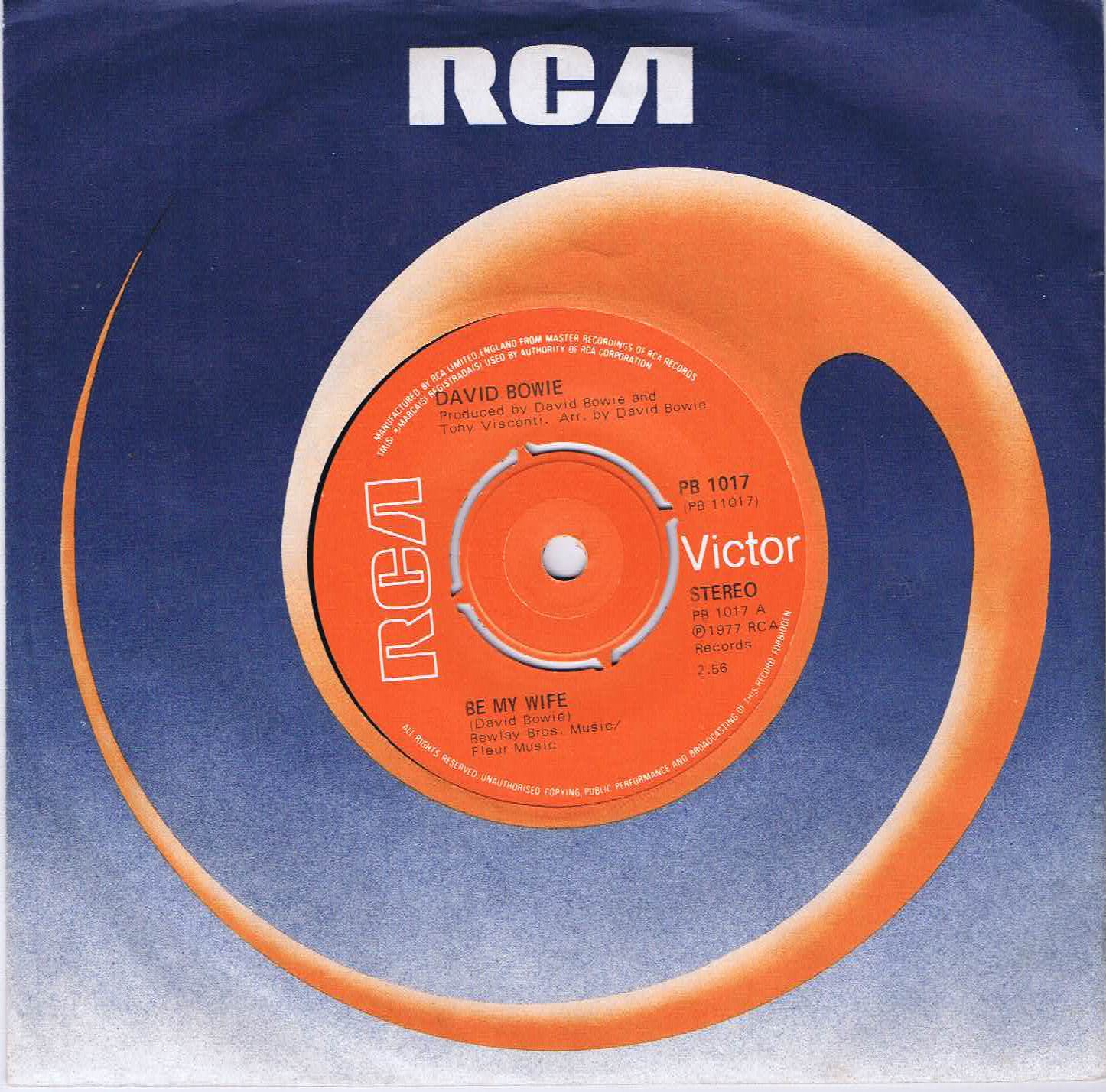 David Bowie – Be My Wife – PB 1017 - 7-inch Vinyl Record