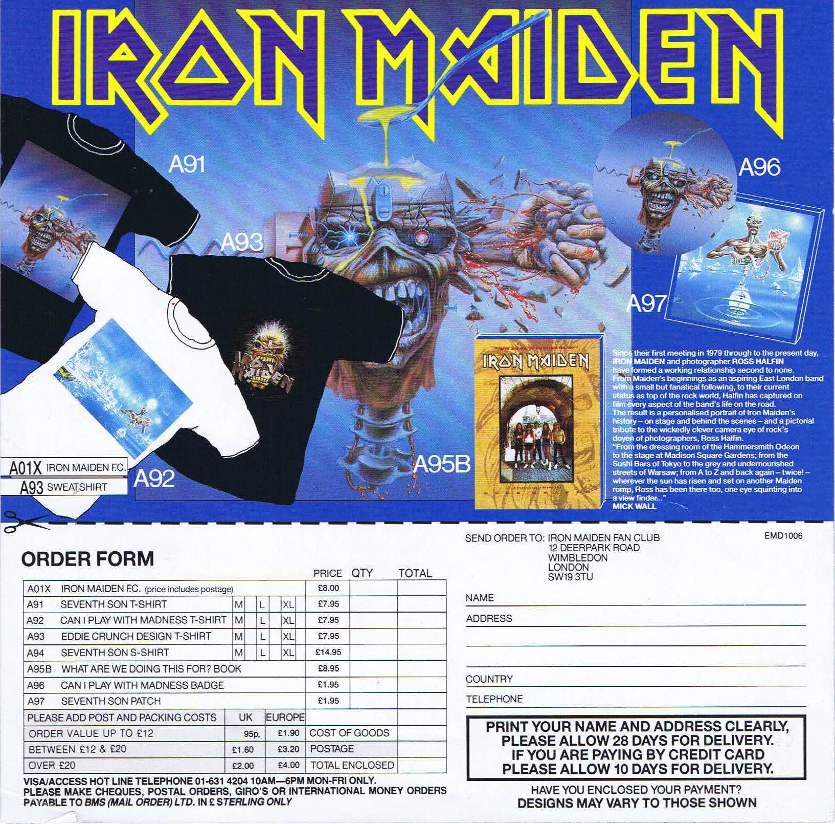 Iron Maiden - Seventh Son of a Seventh Son - Signed by Bruce Dickinson #ironmaiden Iron Maiden - Seventh Son of a Seventh Son - Signed by Bruce Dickinson #ironmaiden