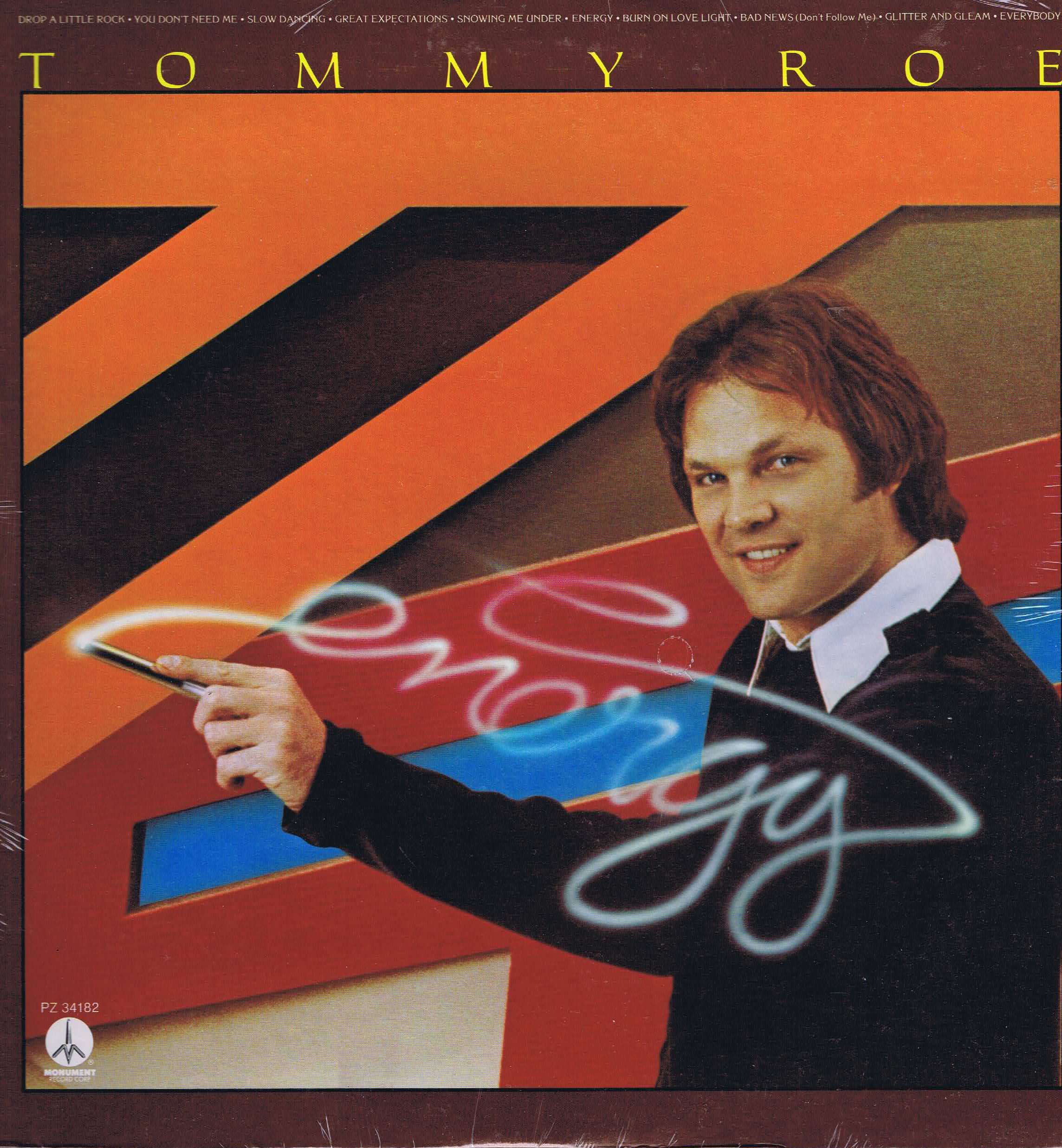 Tommy Roe - Energy - Monument 34182 – LP Vinyl Record