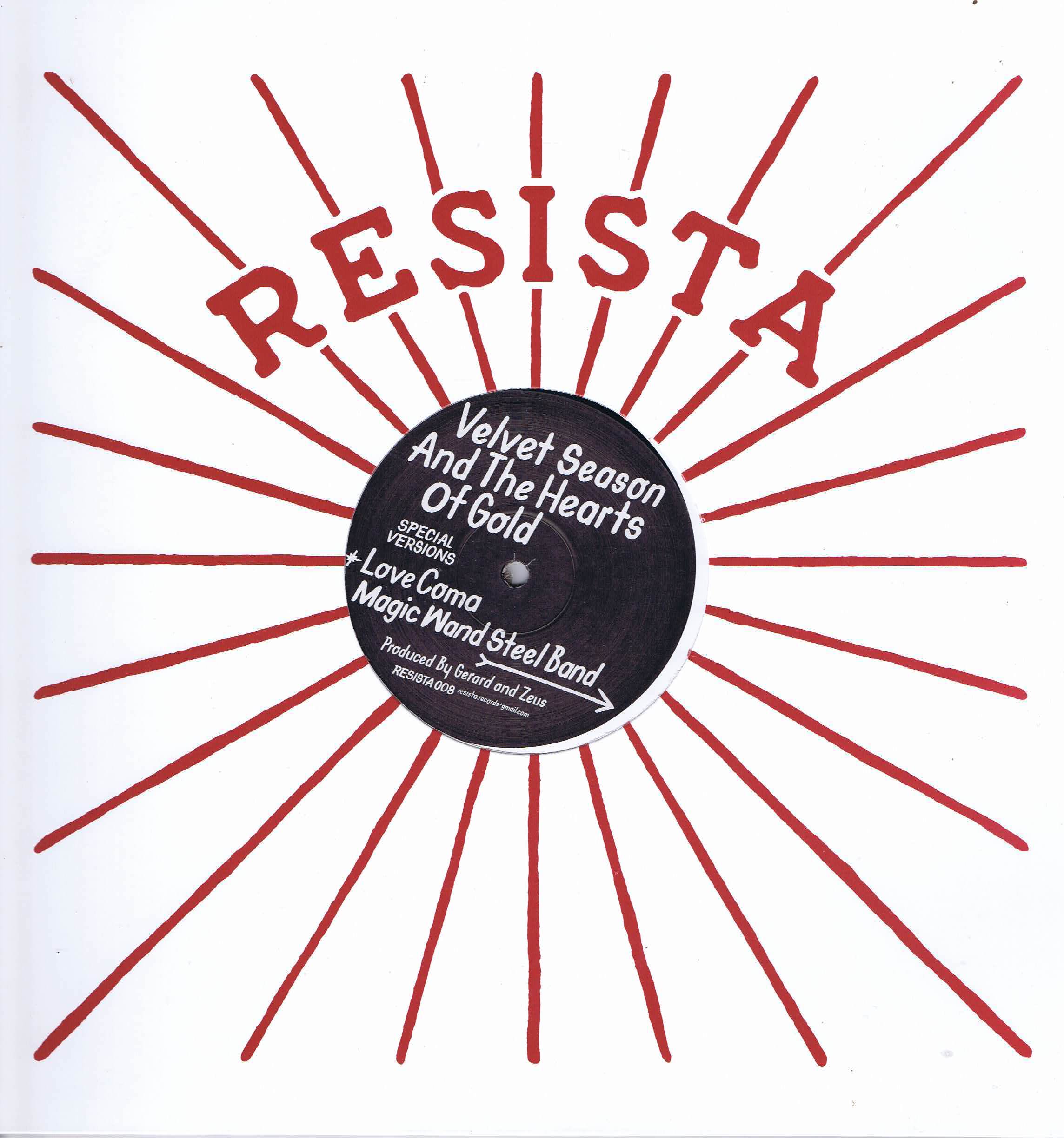Velvet Season & The Hearts Of Gold – Love Coma / Magic Wand Steel Band - 12-inch Vinyl Record