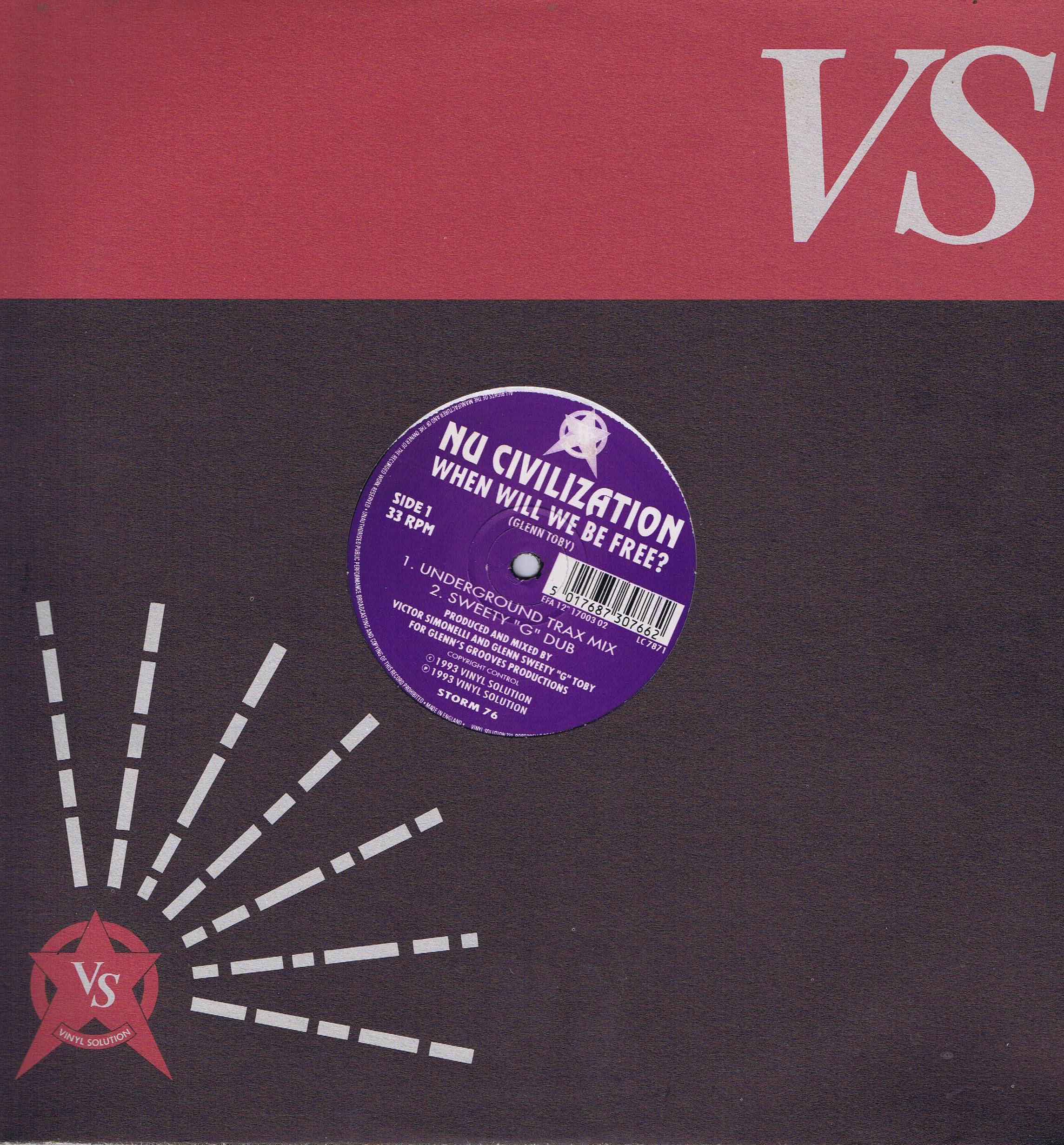 Nu Civilization – When Will We Be Free? / Destiny - 12-inch Vinyl Record
