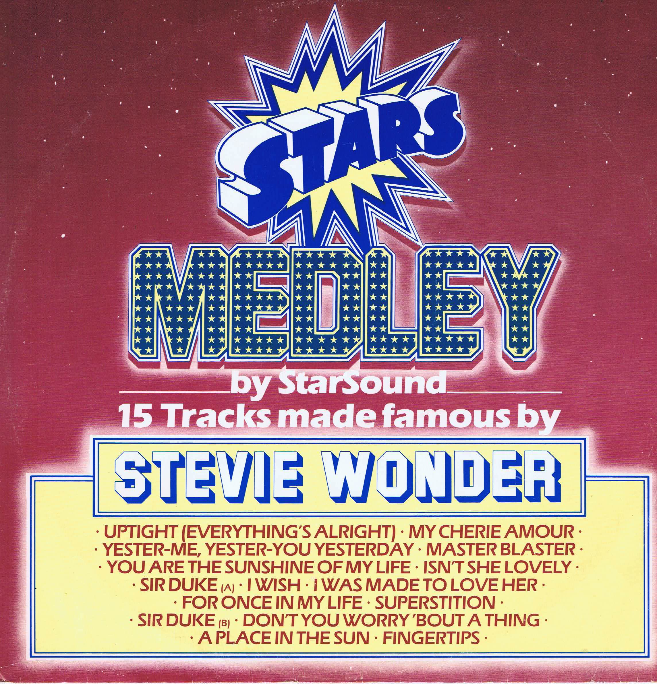 Star Sound – Stars On Stevie - CBS A 13 2041 - 12-inch Vinyl Record