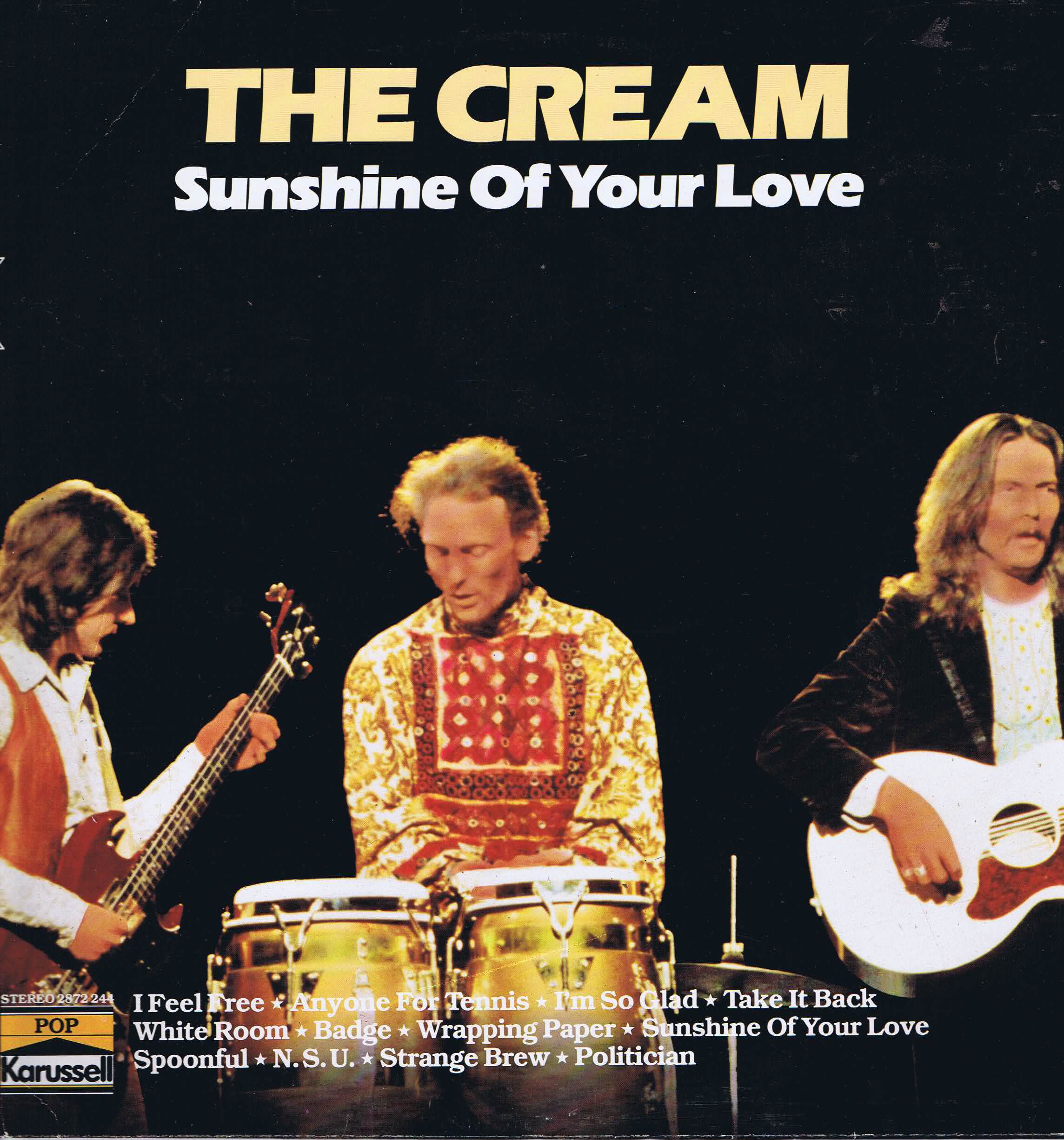 The Cream - Sunshine Of Your Love - Karussell 2872 244 - LP Vinyl Record