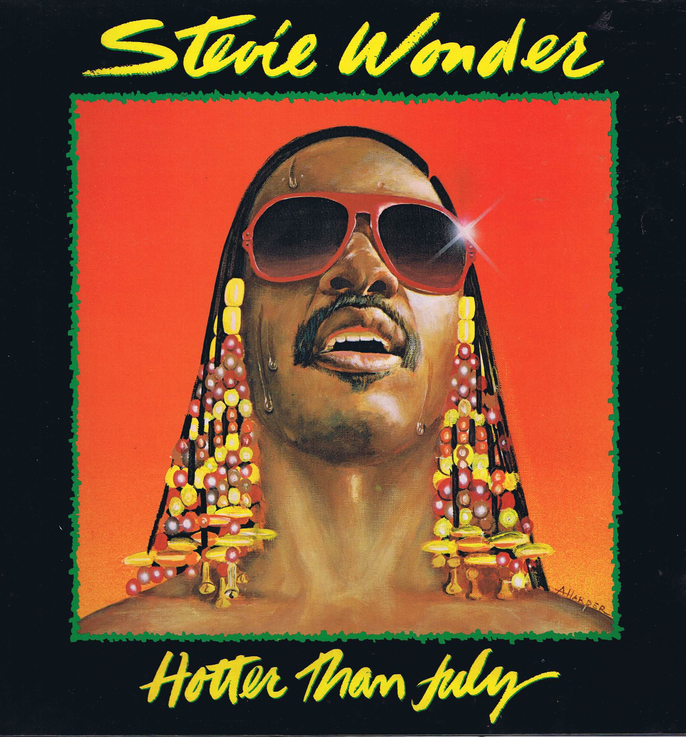 Stevie Wonder - Hotter Than July - 2-47.065 - Spanish Press LP Vinyl Record