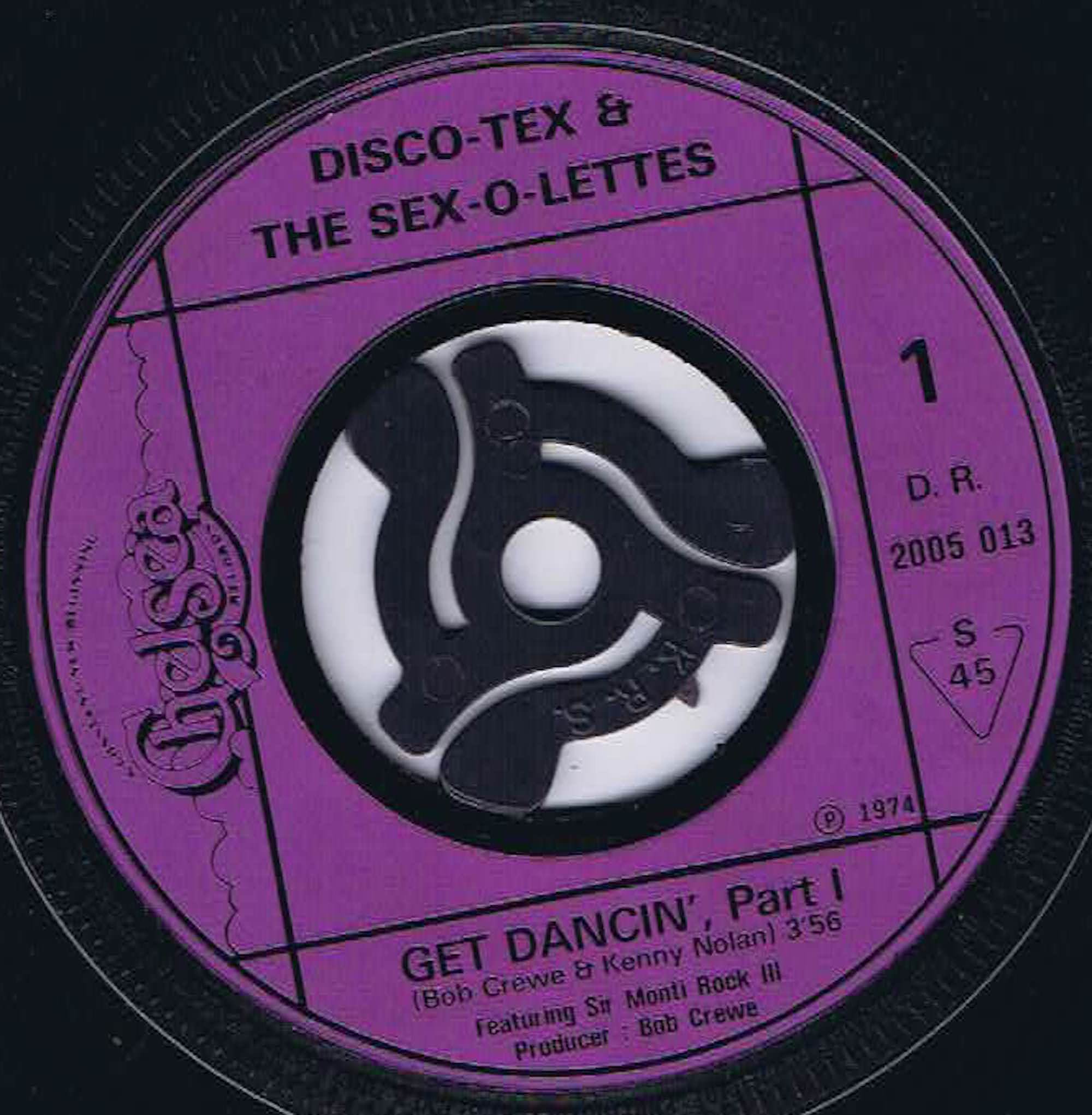 Disco Tex And His Sex-O-Lettes – Get Dancin' Part 1 & 2 - 7-inch Vinyl Record