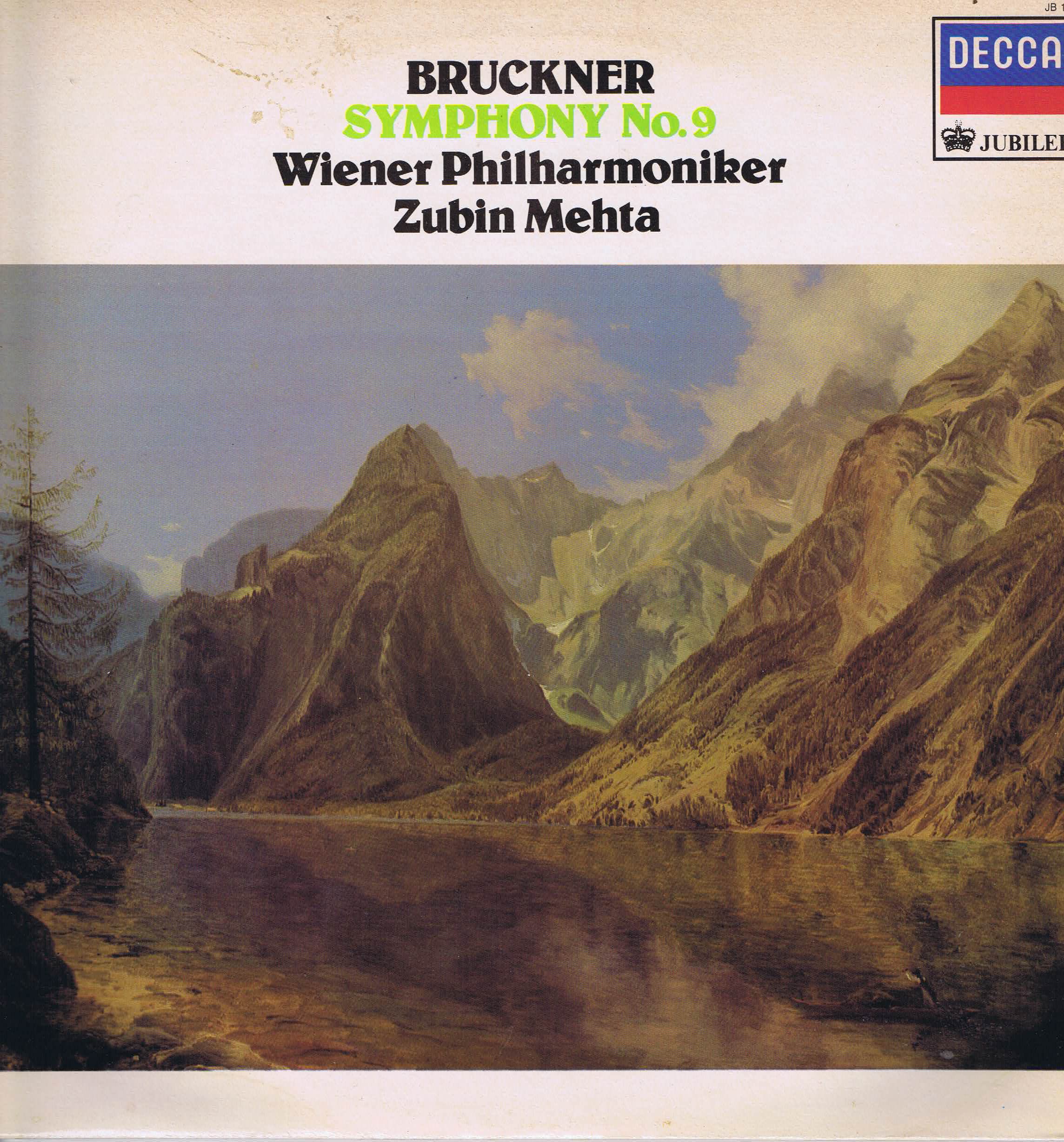 JB 108 - Bruckner / Mehta - Symphony No. 9 In D Minor - LP Vinyl Record