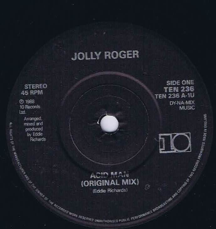 Jolly Roger - Acid Man - TEN 236 - 7-inch Vinyl Record