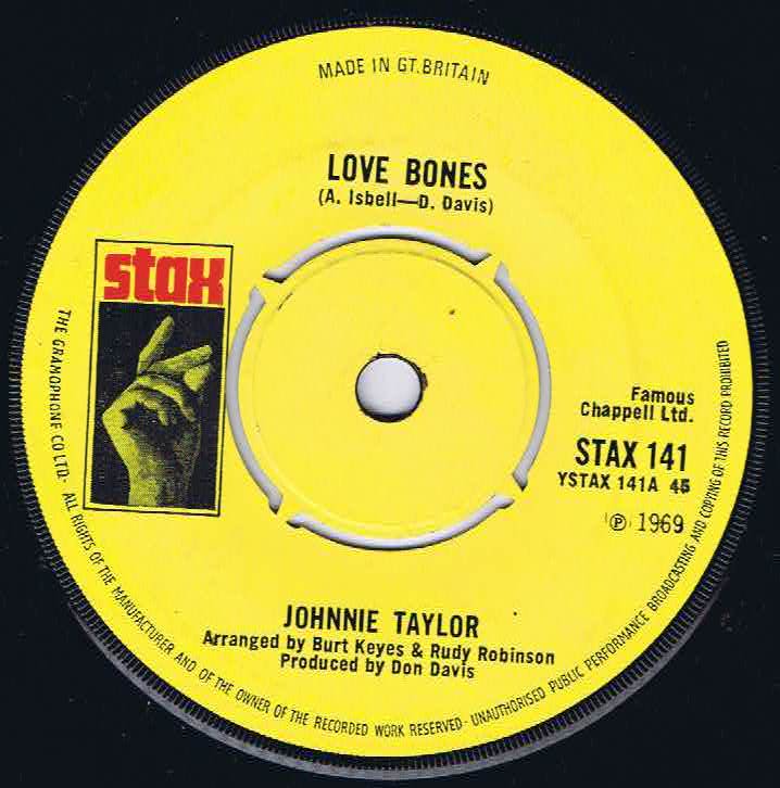 Johnnie Taylor - Love Bones - STAX 141 – 7-inch Vinyl Record